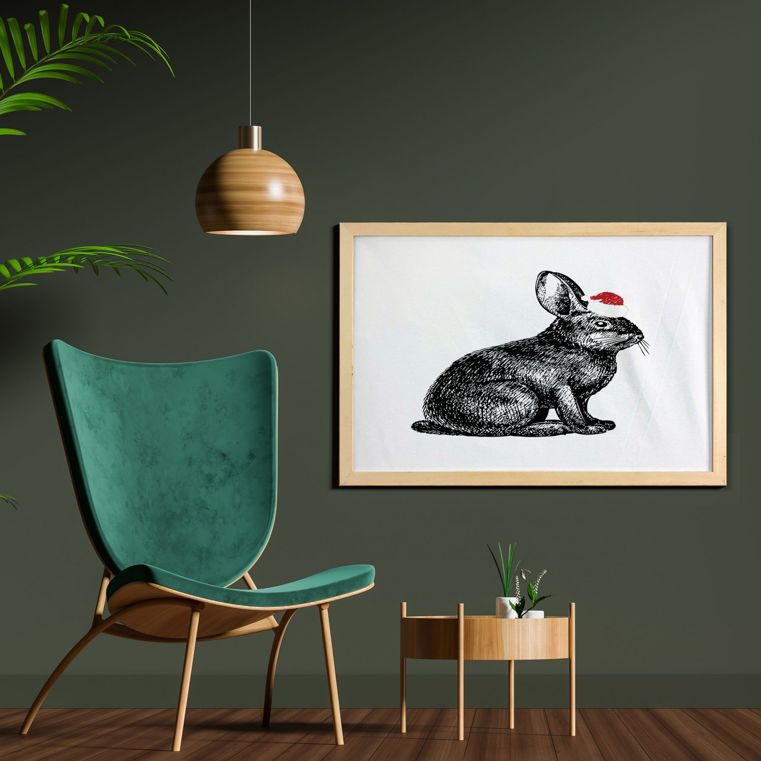 Ambesonne Bunny Wall Art with Wide Frame for Bathrooms Living Room - Picture 85 of 123