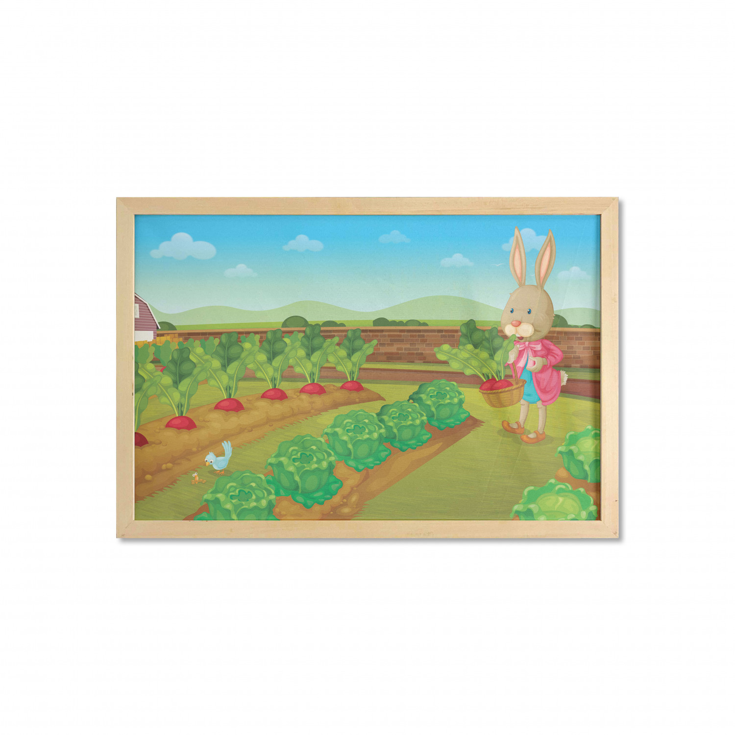 Ambesonne Bunny Wall Art with Wide Frame for Bathrooms Living Room - Picture 88 of 123