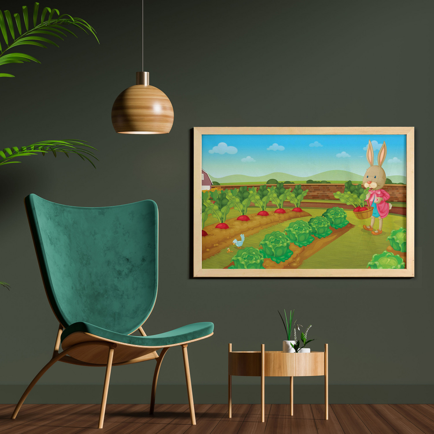 Ambesonne Bunny Wall Art with Wide Frame for Bathrooms Living Room - Picture 89 of 123