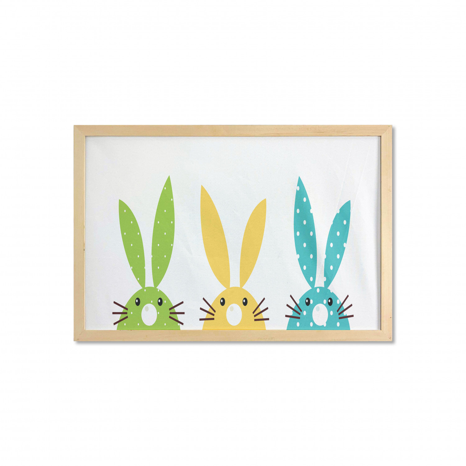 Ambesonne Bunny Wall Art with Wide Frame for Bathrooms Living Room - Picture 28 of 123