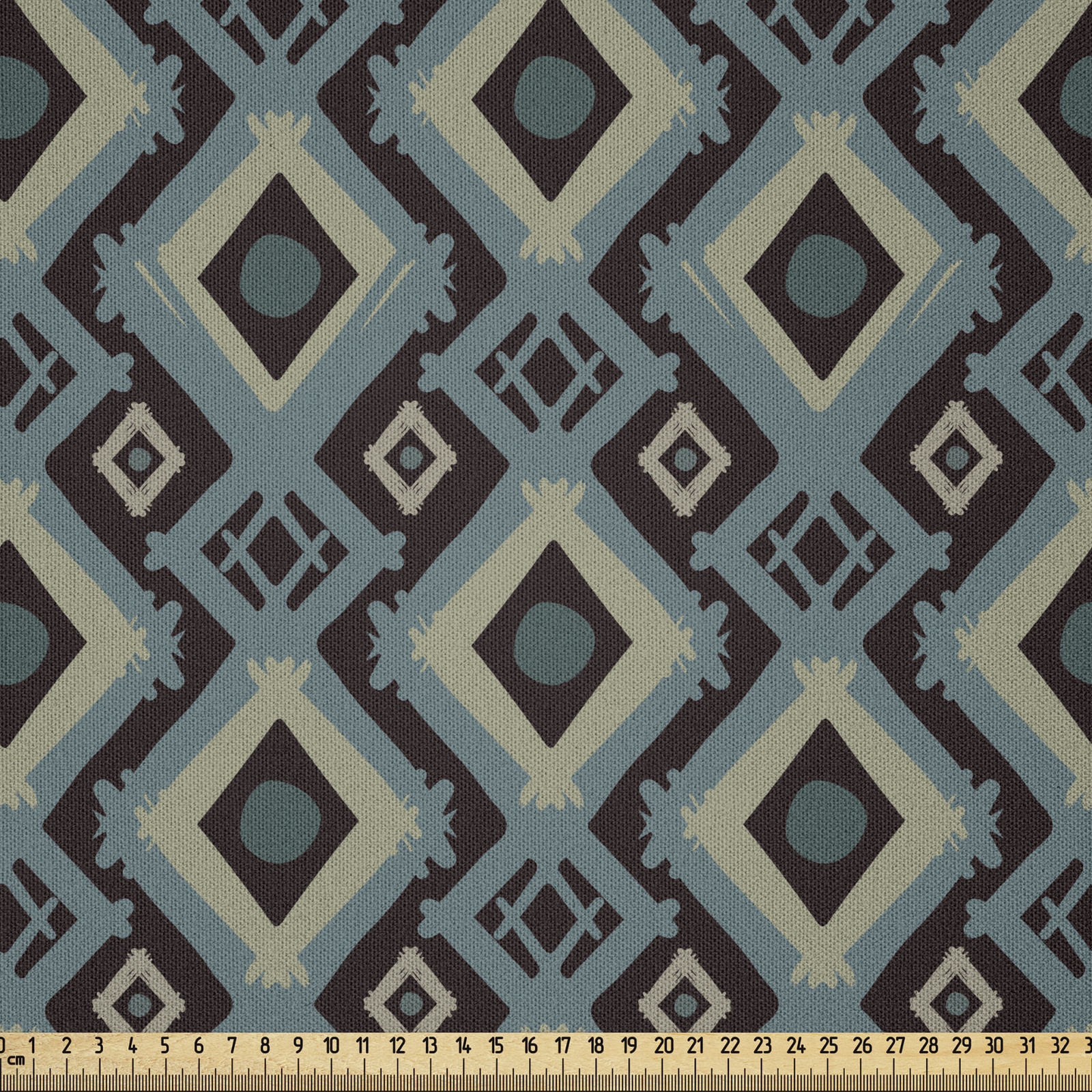 Ethnisch Microfaser Stoff als Meterware Afrikanische Kultur Stil Funky