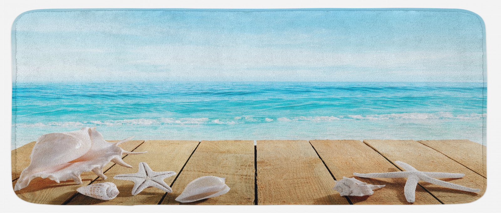 Strand Küchenmatte Sonnenschein Muscheln Foto | eBay