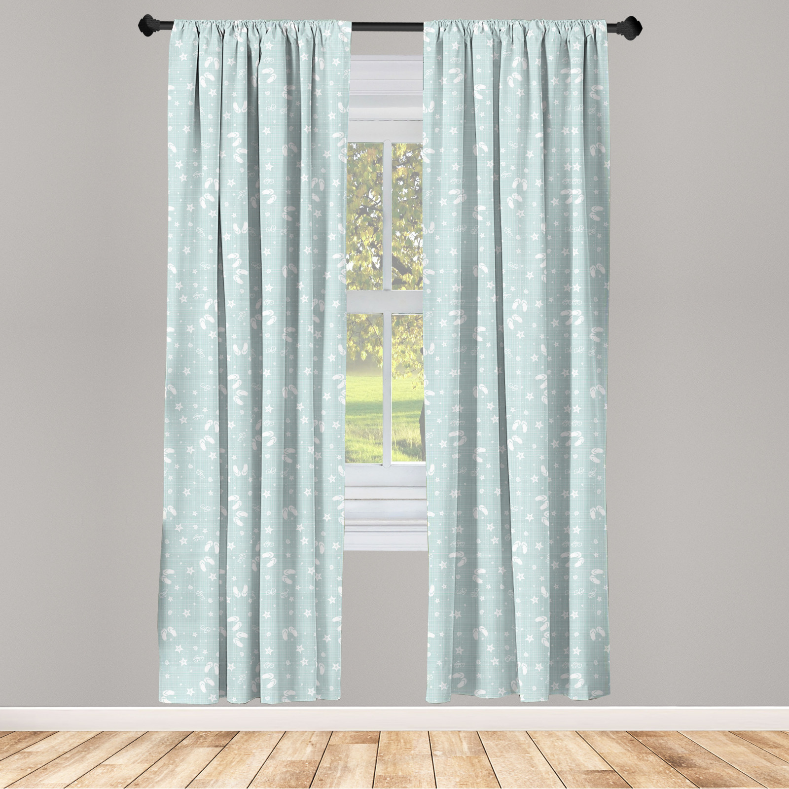 Curtains beach deals theme