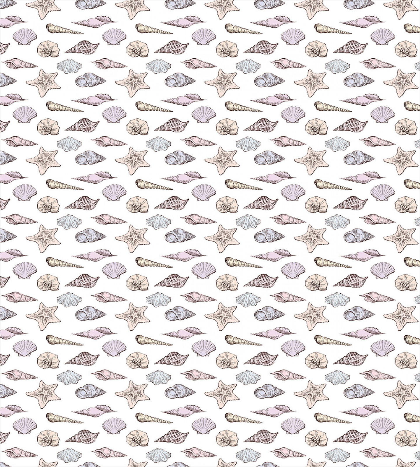 Vida marina Juego de Funda Nórdica Patrón de concha marina Croquis | eBay