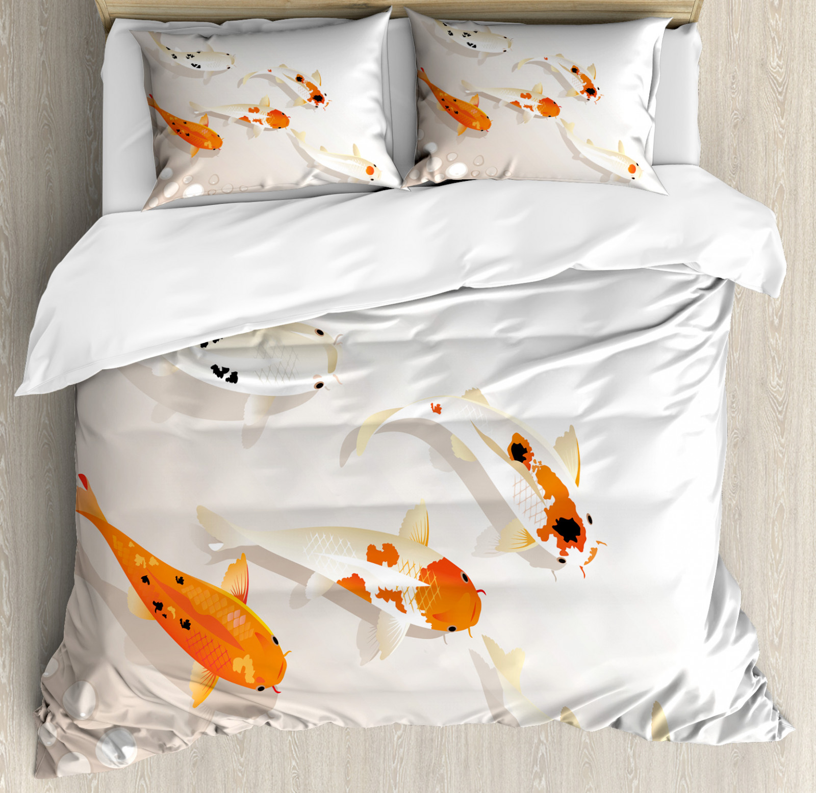 Fisch Bettwäsche Set Traditionelle asiatische Koi | eBay