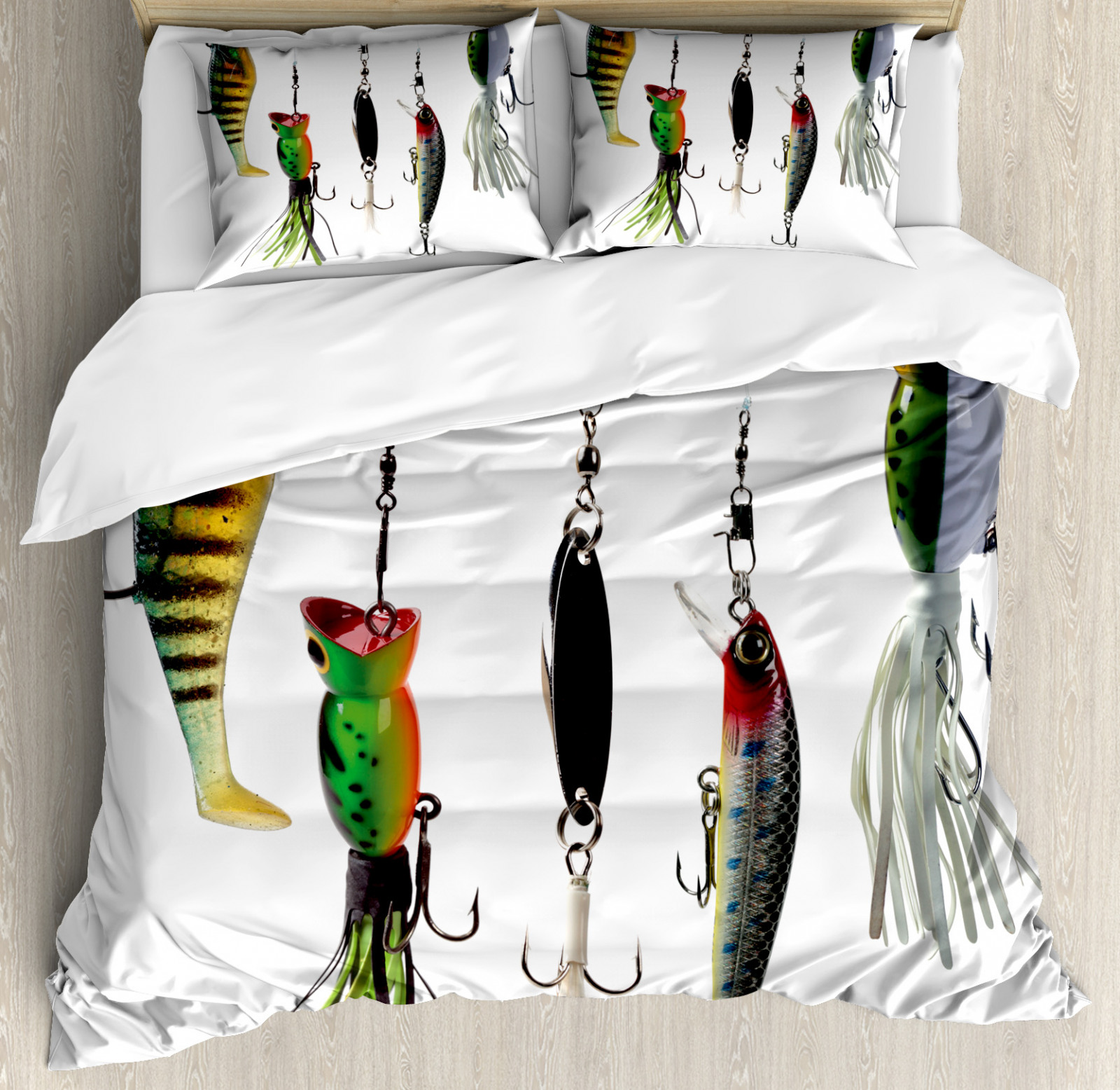 Abakuhaus Fish Bed Linen Set Hunting Marine Life Theme