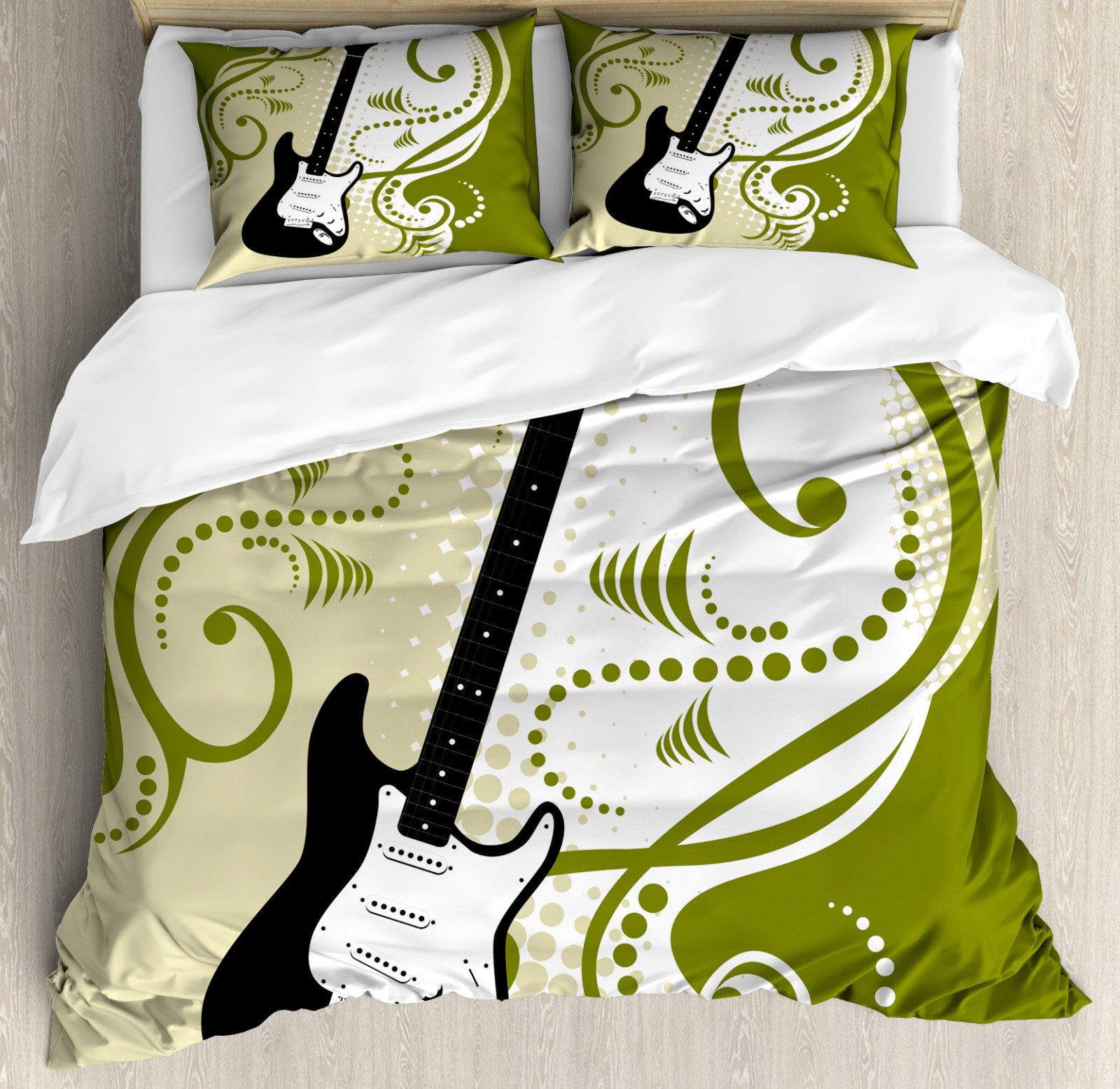 Music Duvet Cover Set Electric Bass Guitar UK