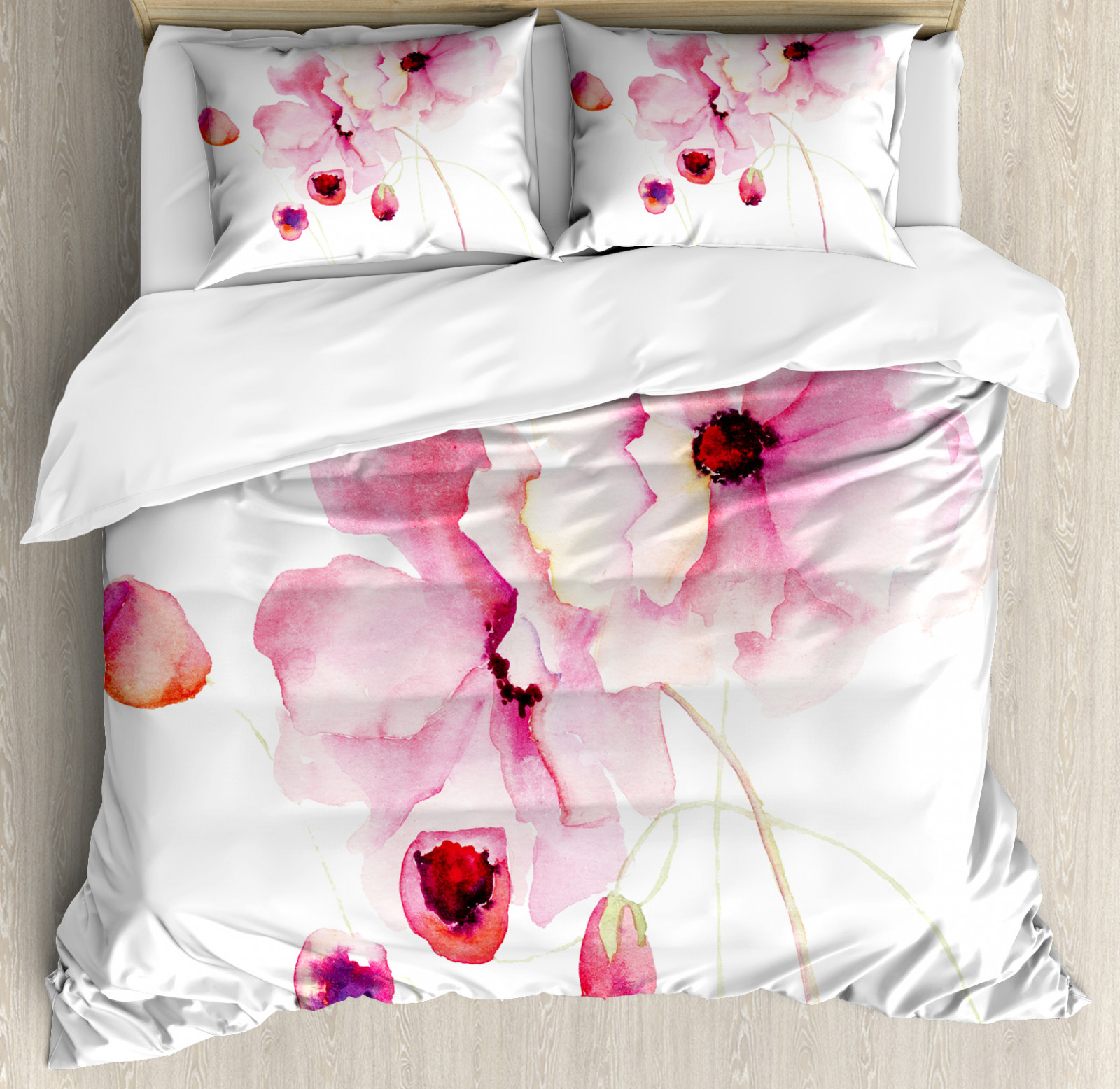 Aquarelle Housse de Couette Pétales de fleurs roses | eBay