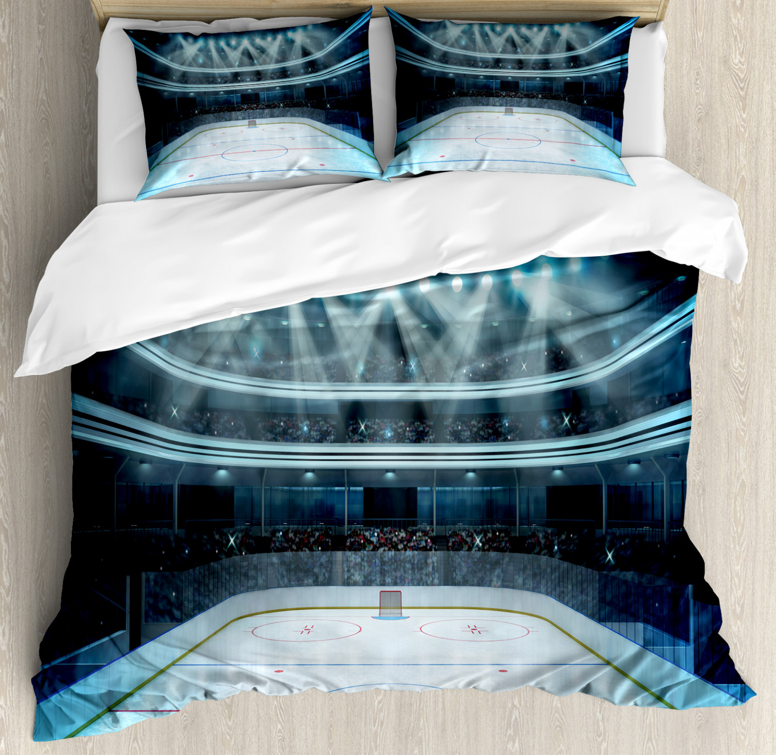 Eishockey Bettwäsche Set Sport Arena Fans Foto | eBay