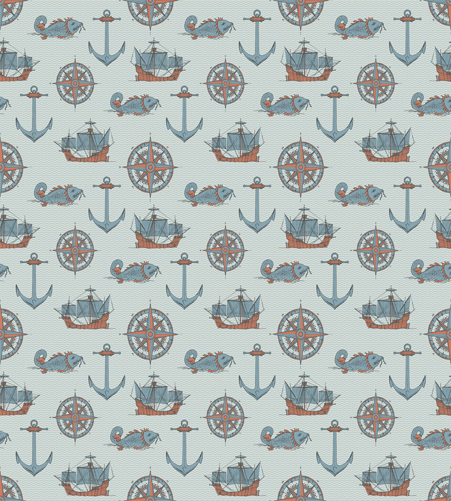 Náutico Funda Nórdica Ancla de Windrose de pescado | eBay