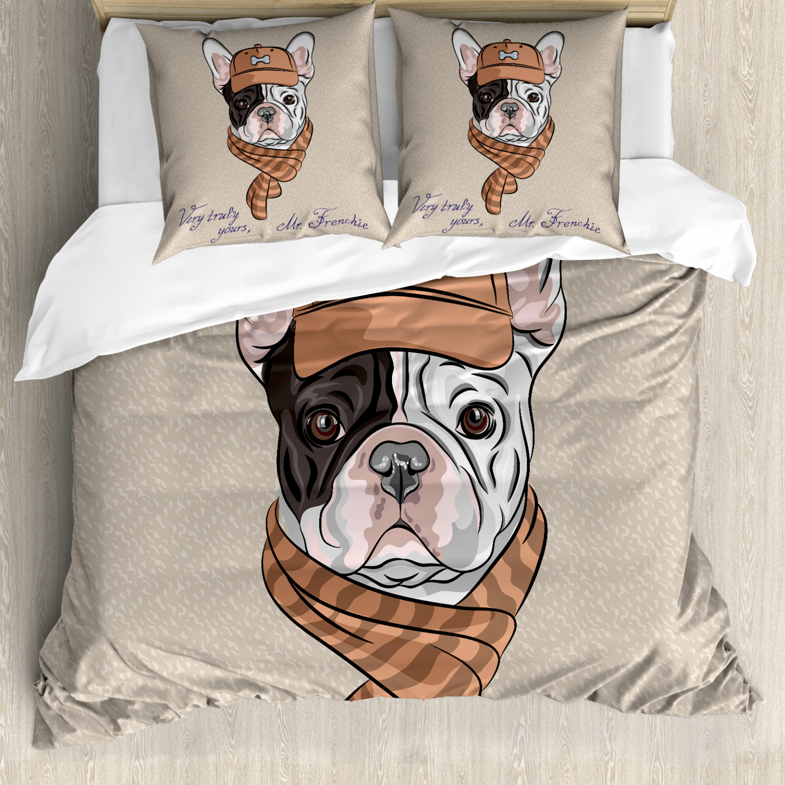 Chien Housse de Couette Hipster Bulldog avec Cap écharpe eBay