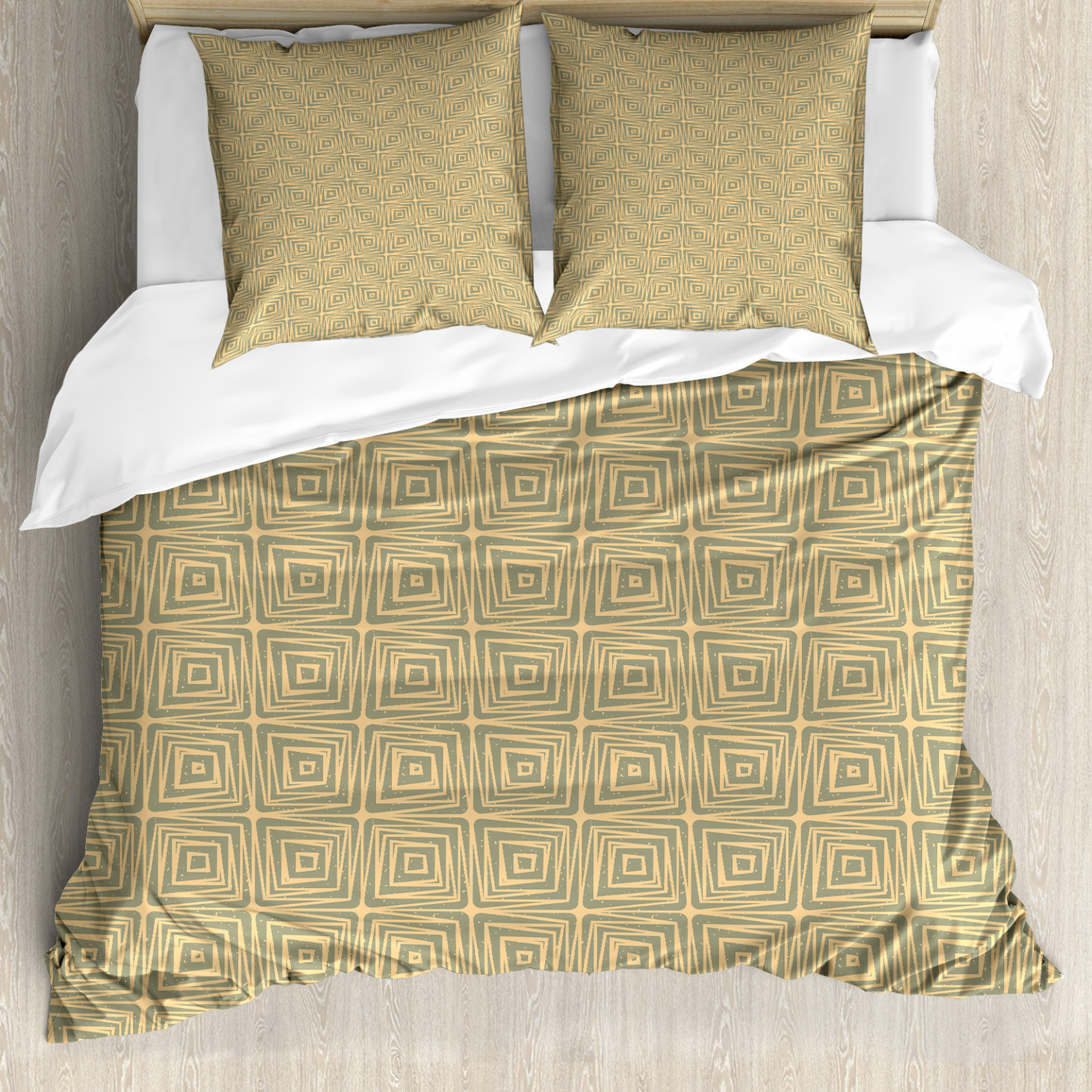 Earth Tones Duvet Cover Urban Grunge Tile