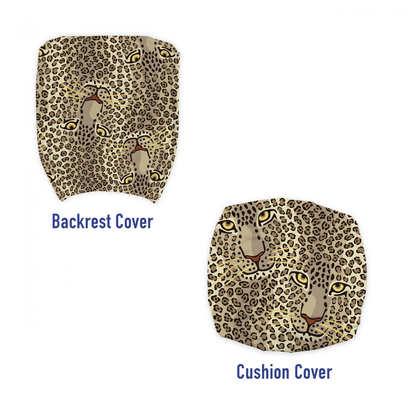 Leopard Print Office Chair Slipcover Leo Wild Big Cat Face EBay Leopard print office chair slipcover leo wild big cat face ebay