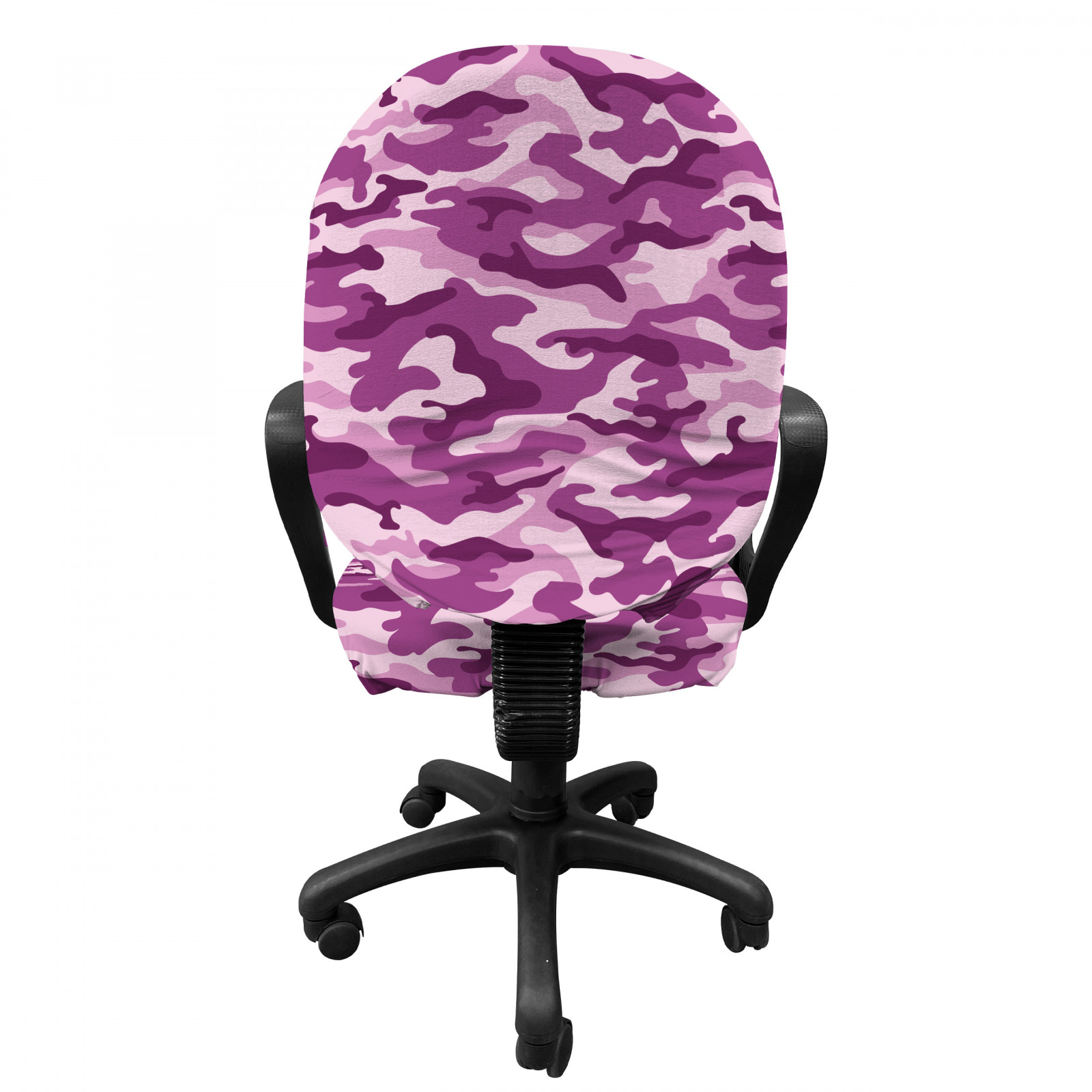 Fuchsia Office Chair Slipcover Exotic Camouflage Pattern 8682719298002