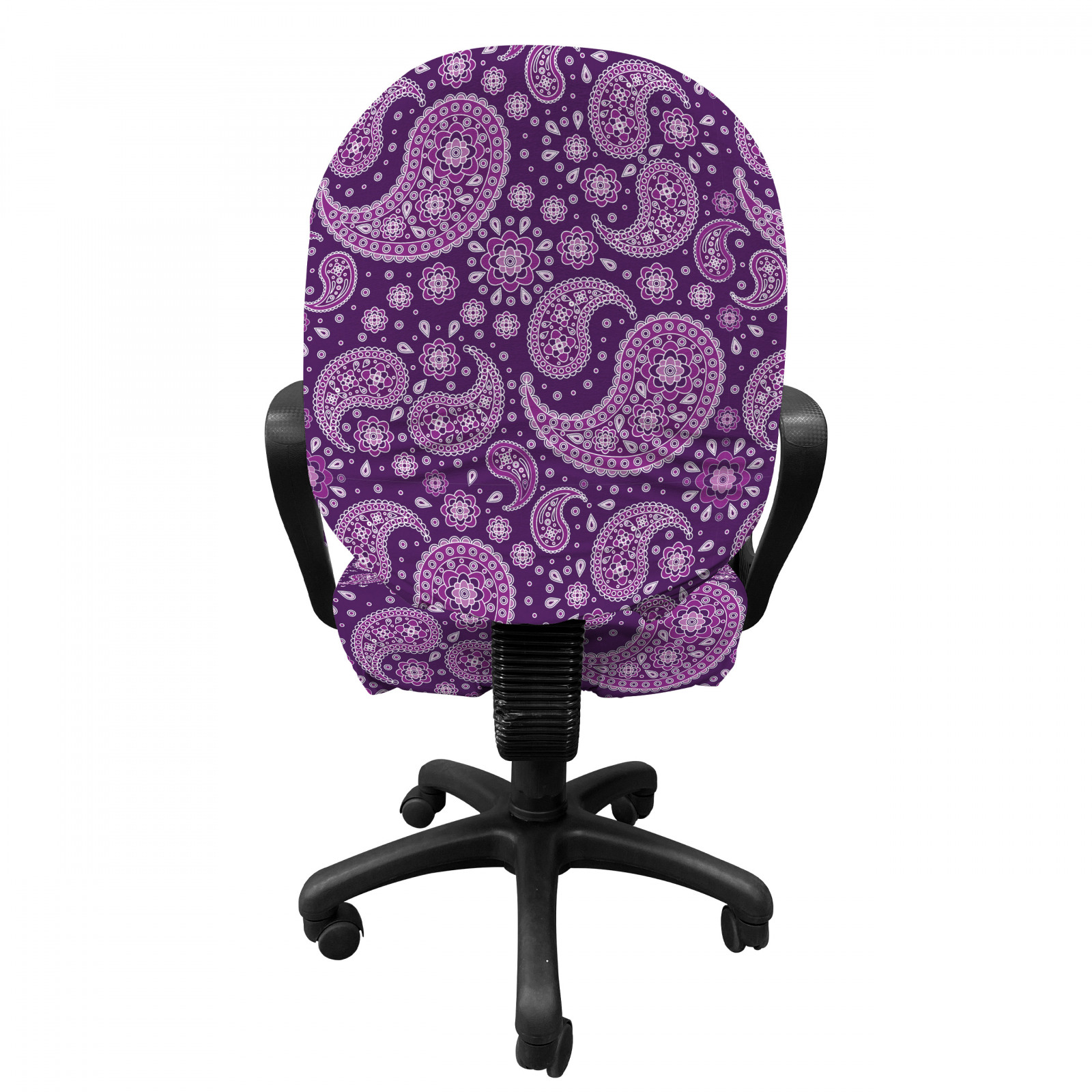 purple paisley chair