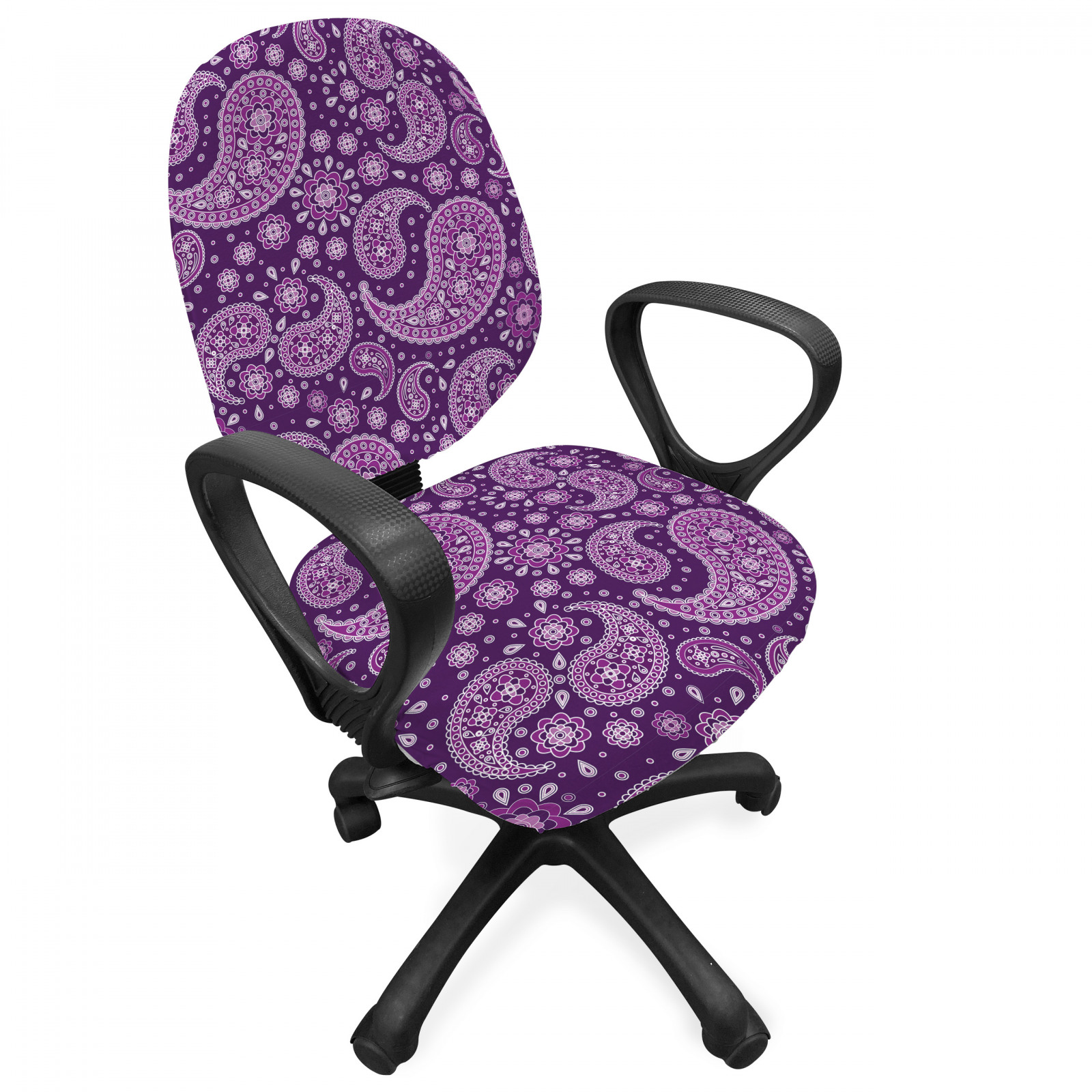 purple paisley chair