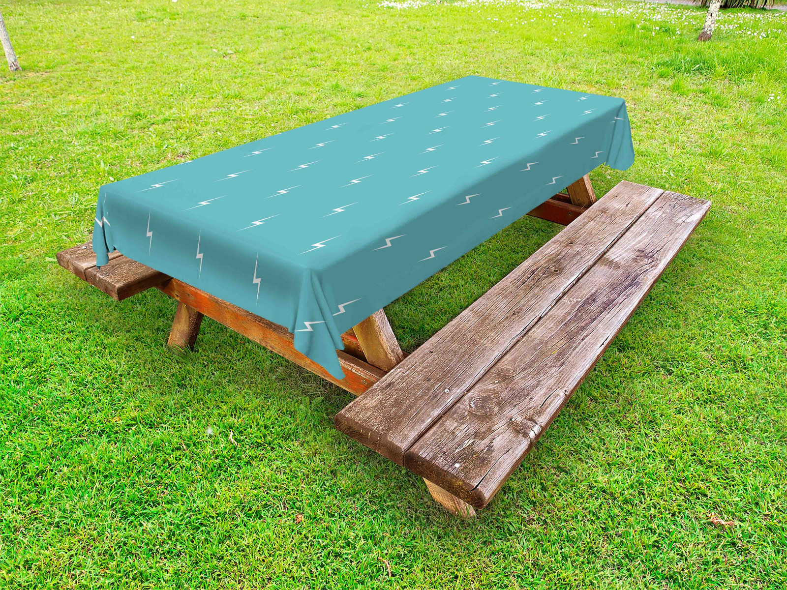 Blau und weiß Outdoor Tischdecke Einfache Donner Arrows Gartentisch Servietten
