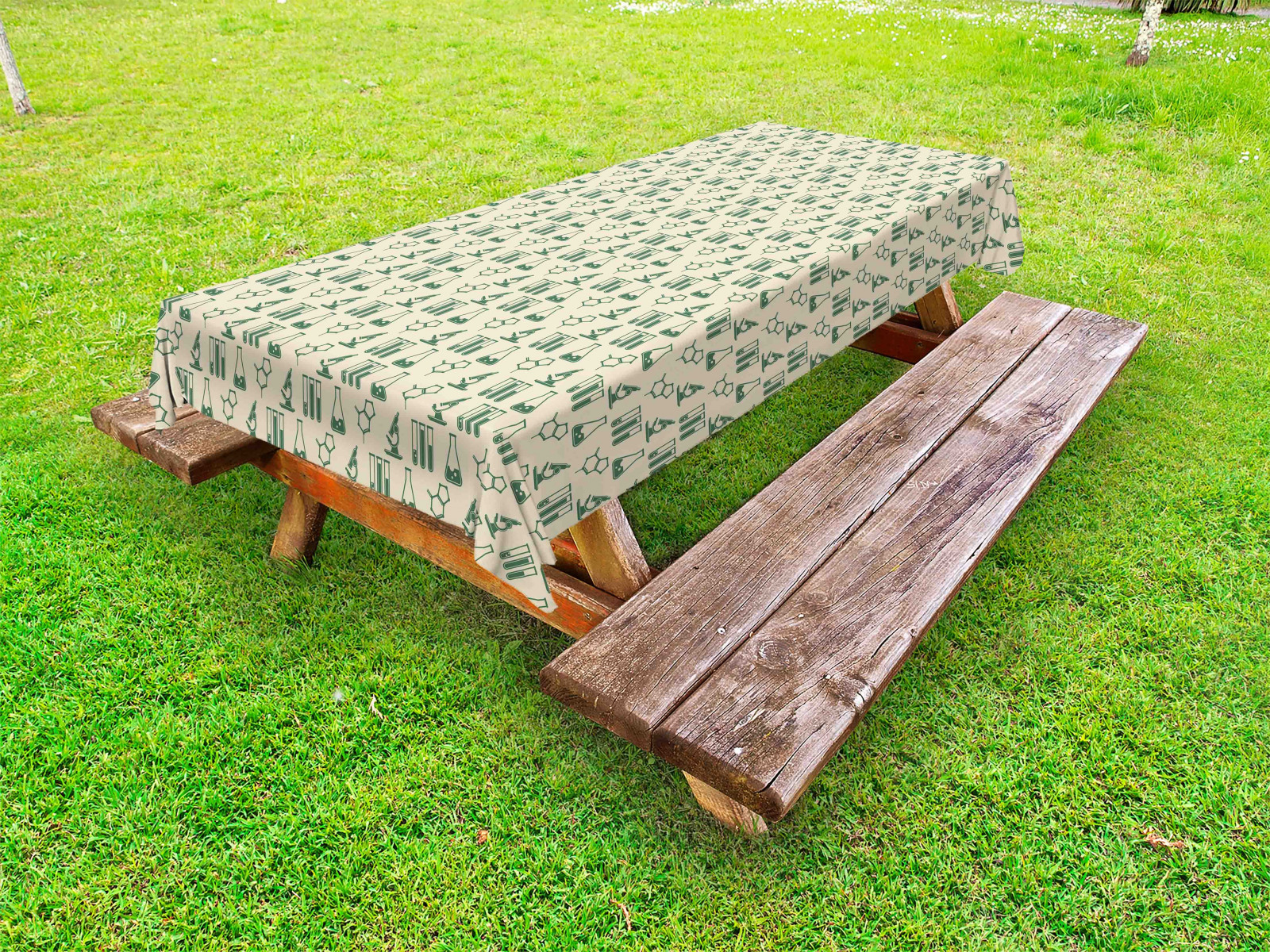 Labor Outdoor Tischdecke Arzneimittelanalyse Garten Stoff Digitaldruck 
