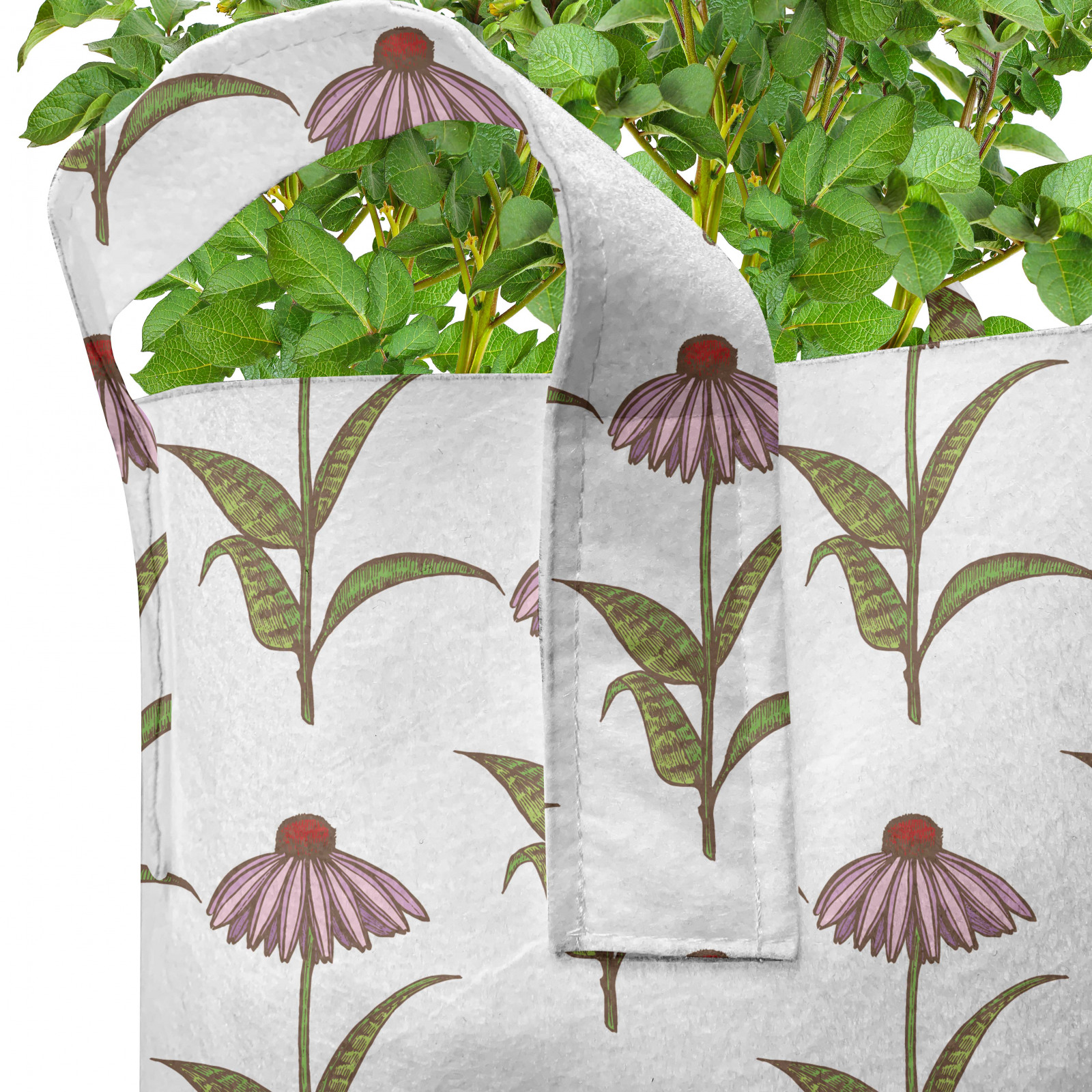 Sonnenhut 5er Set Stofftöpfe Stofftaschen Blühende Gartenkunst