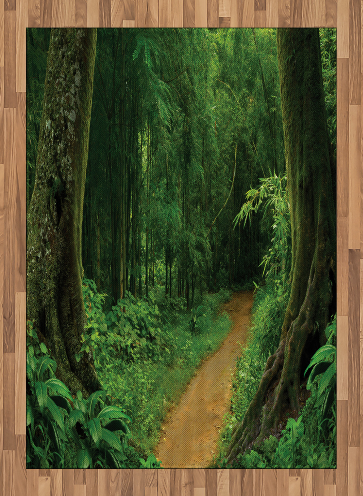 Natur Teppich Nepal Dschungel Wald Digitaldruck Muster Teppich 