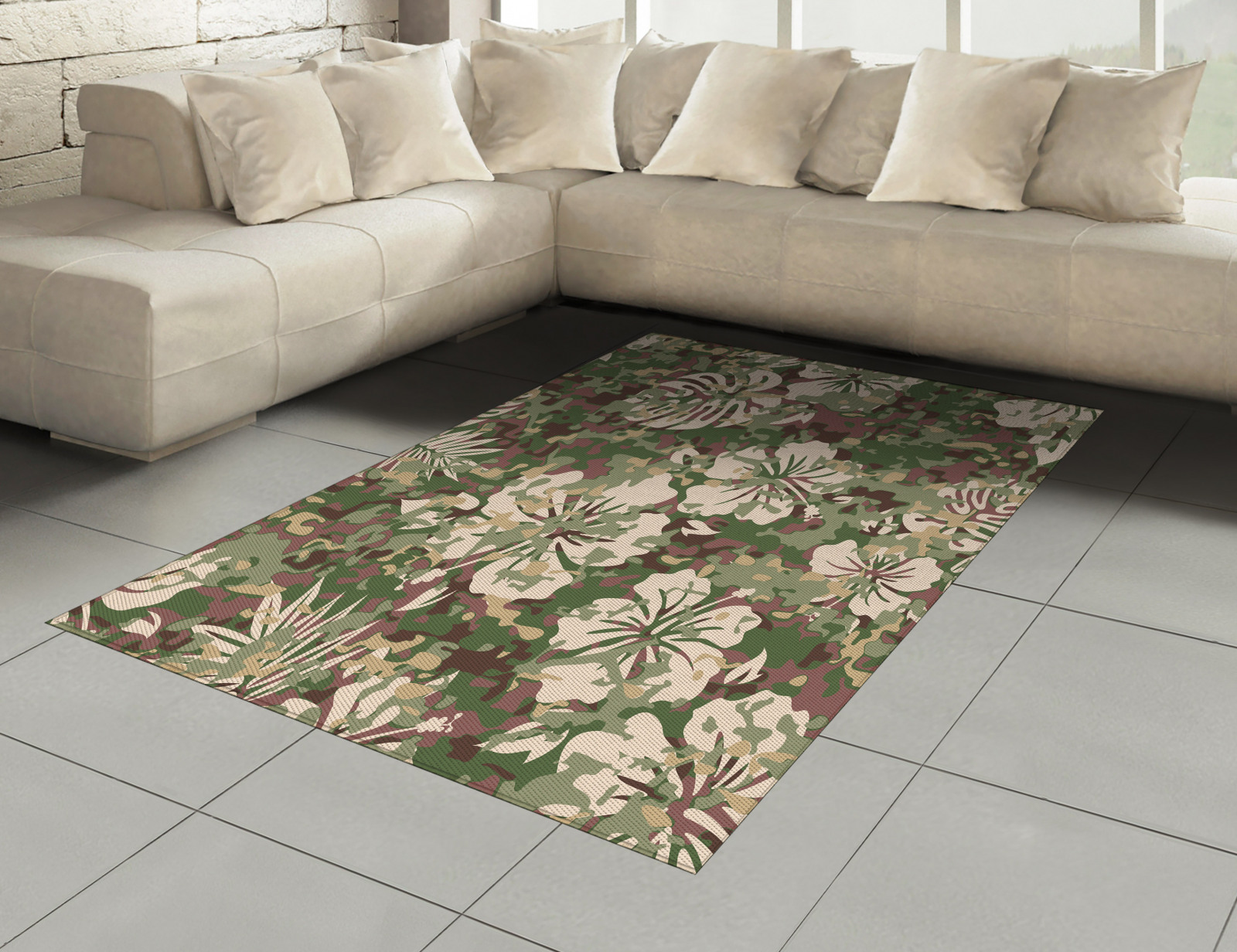 Camo Teppich Aloha tropische Dschungel Digitaldruck Muster Teppich | eBay