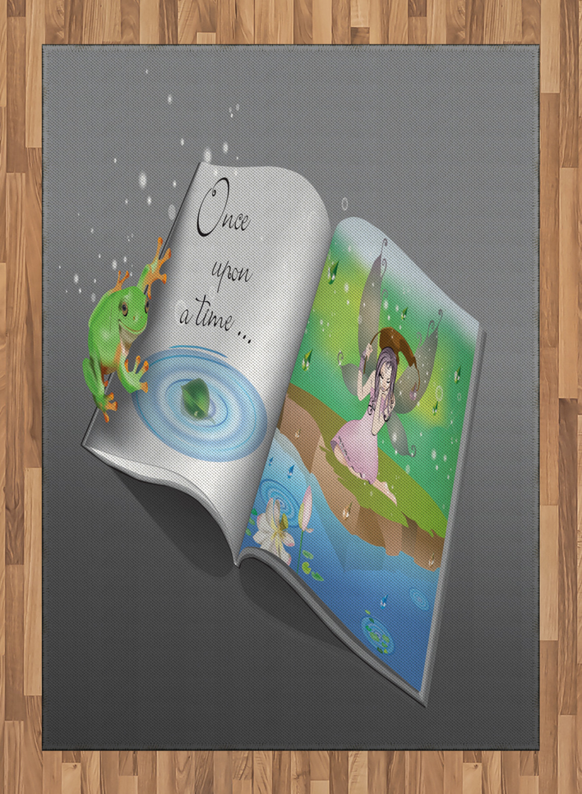 Cuento de hadas Alfombra de Área Libro con una Palabras | eBay