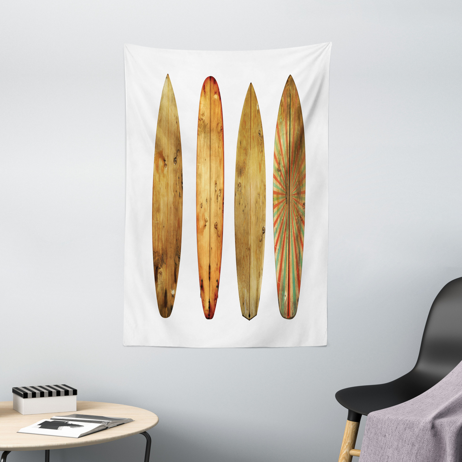 Tabla de surf Tapiz de Pared Vintage artículos de madera Surf eBay