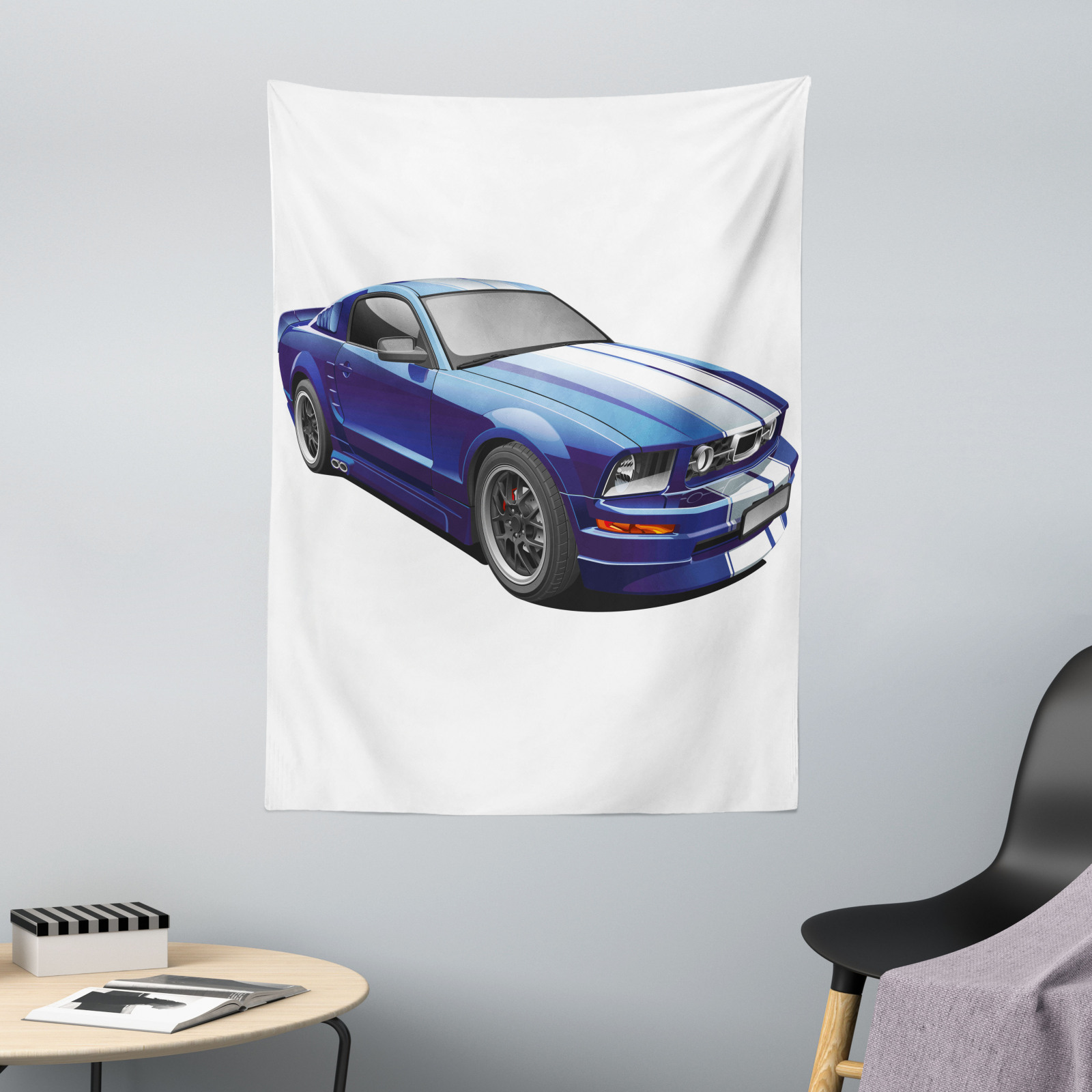 Teen Zimmer Mikrofaser Wandteppich Race Car Vivid Kinder - Bild 2 von 3
