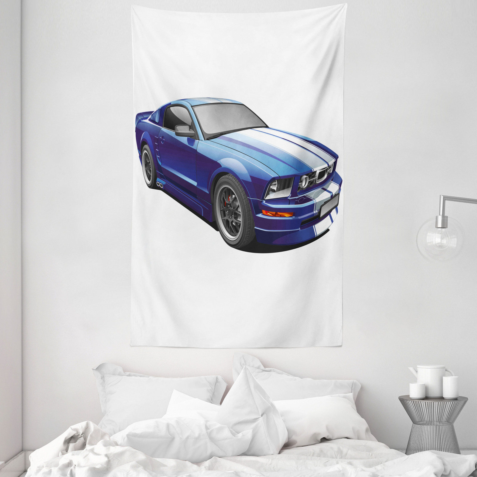 Teen Zimmer Mikrofaser Wandteppich Race Car Vivid Kinder - Bild 3 von 3