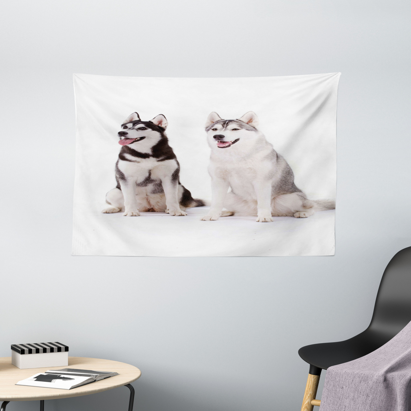 Alaskan Malamute Wide Tapestry Furry Doggies UK