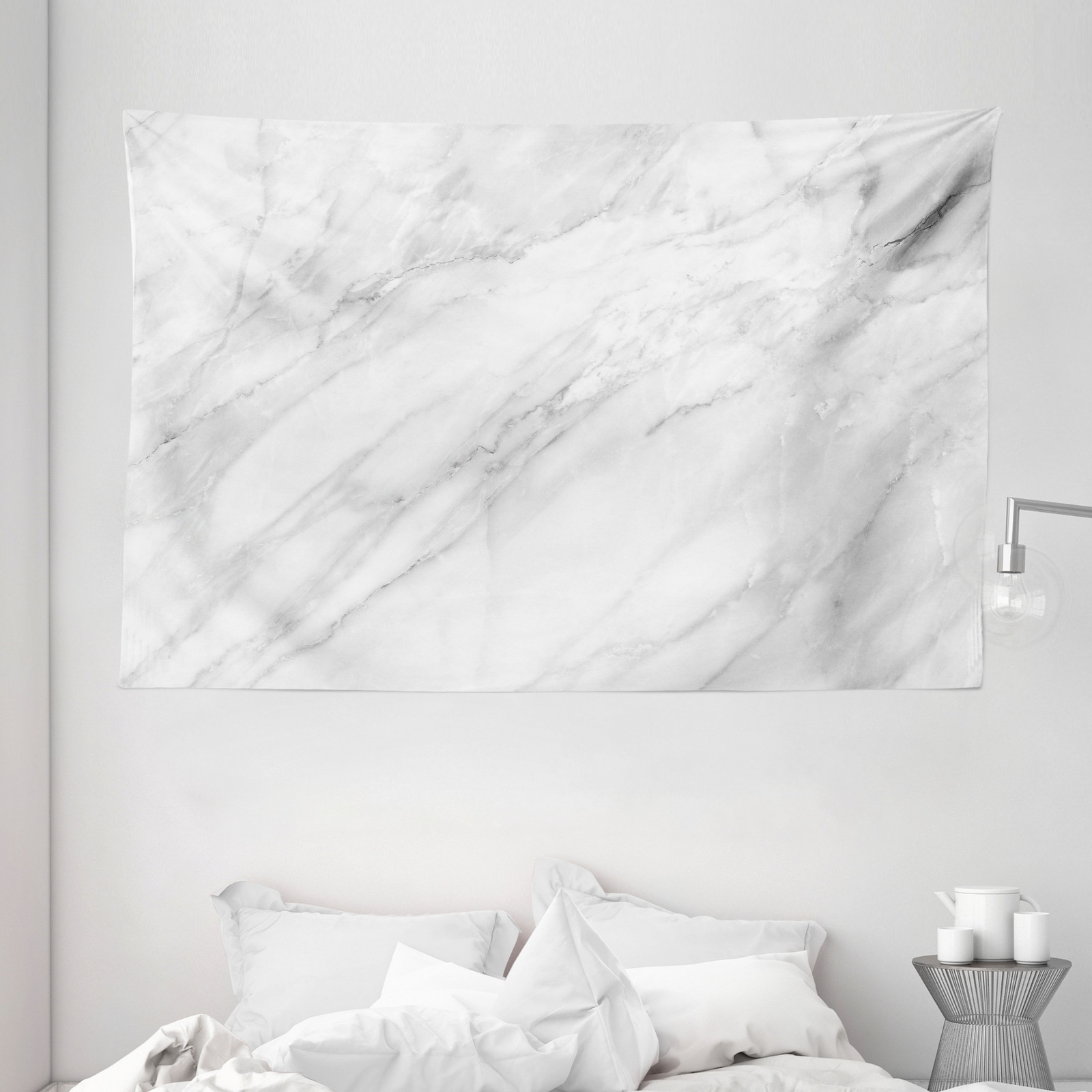 Mármol Tapiz de Pared Ancha Manchado monocromático piso | eBay