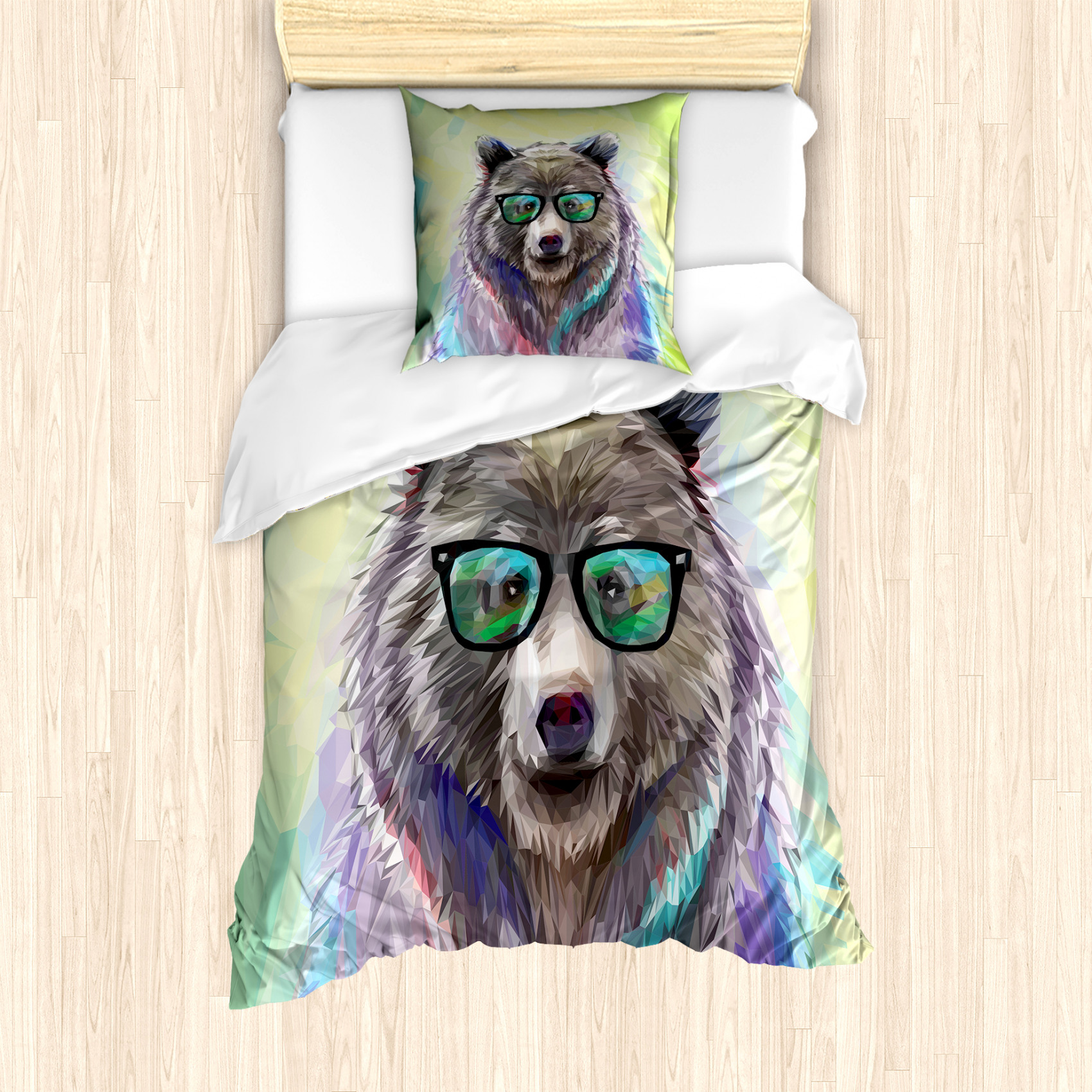 Animal Funda Nórdica arte del oso salvaje | eBay