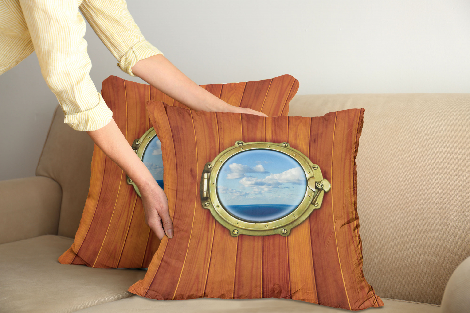 Ambesonne Vintage Elements Cushion Cover Set of 2 for Couch and Bed in 4 Sizes - Picture 122 of 128