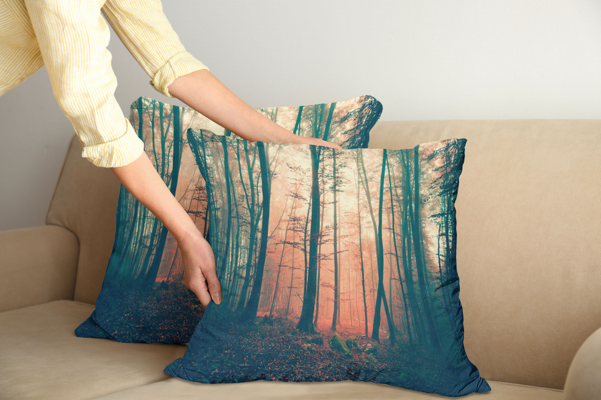 Ambesonne Vintage Elements Cushion Cover Set of 2 for Couch and Bed in 4 Sizes - Picture 16 of 128