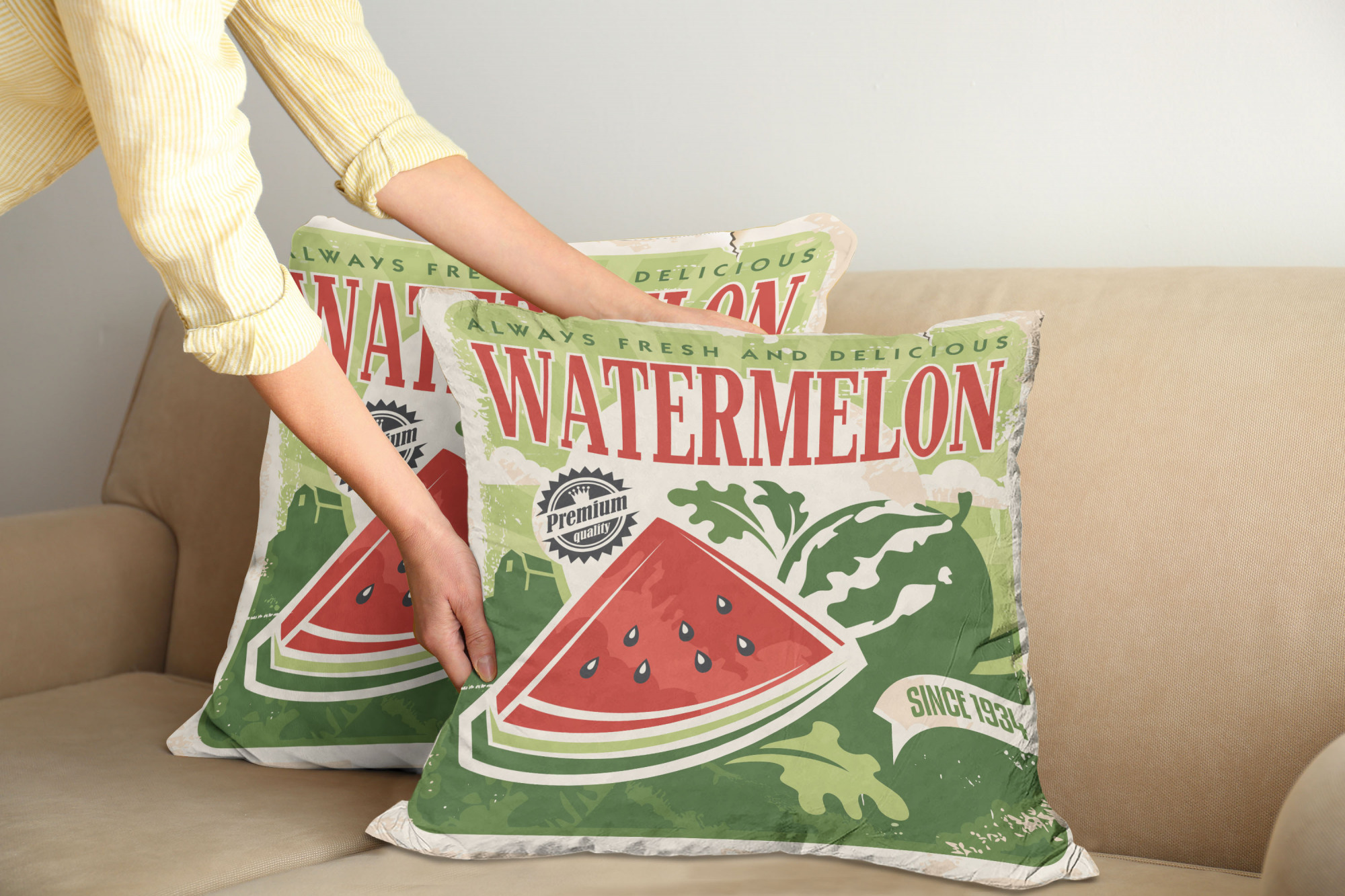 Ambesonne Vintage Elements Cushion Cover Set of 2 for Couch and Bed in 4 Sizes - Picture 95 of 128