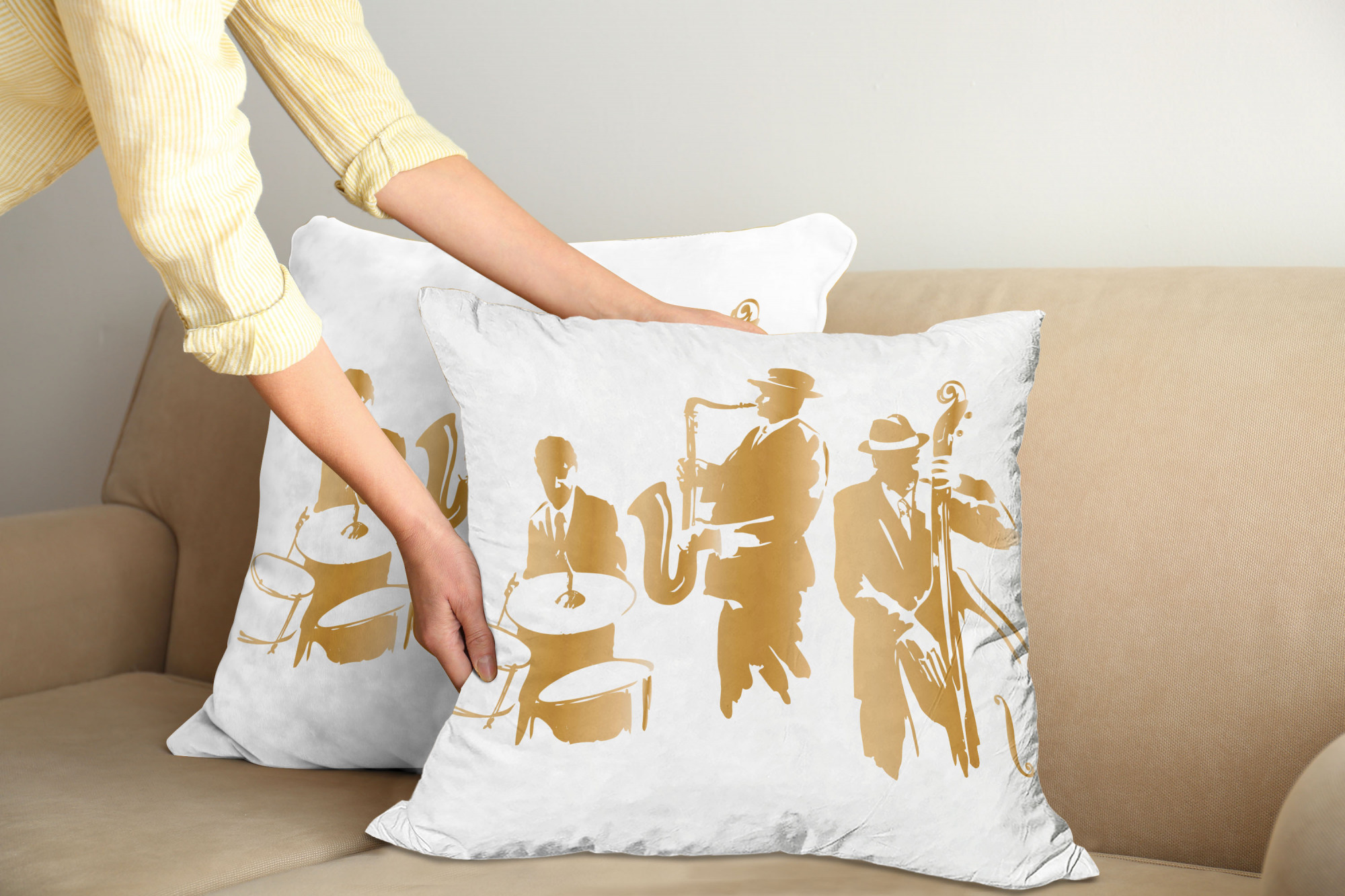 Ambesonne Vintage Elements Cushion Cover Set of 2 for Couch and Bed in 4 Sizes - Picture 75 of 128