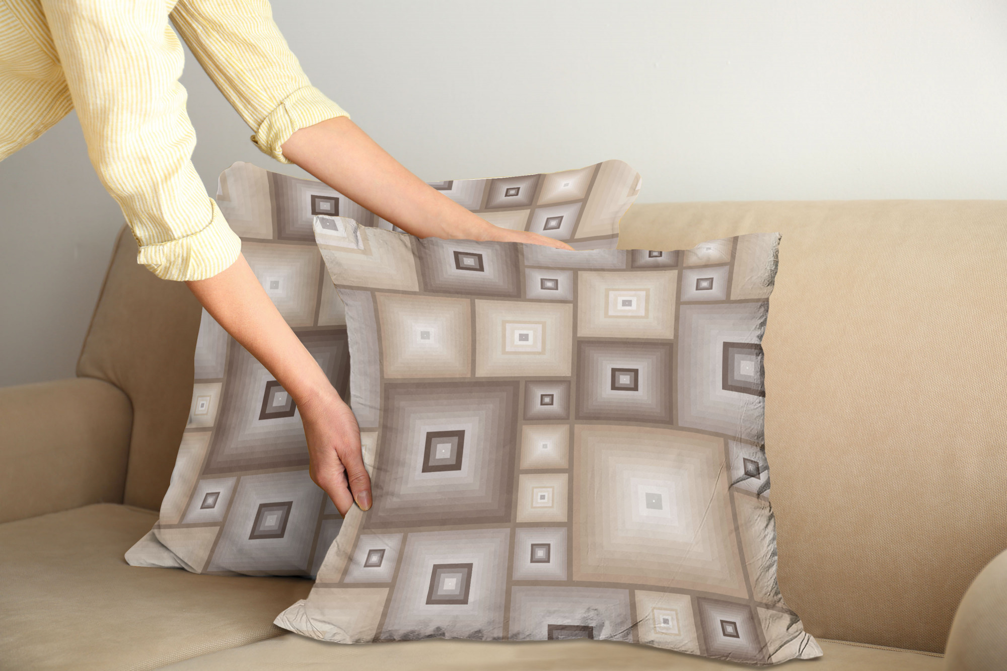 Ambesonne Vintage Elements Cushion Cover Set of 2 for Couch and Bed in 4 Sizes - Picture 32 of 128