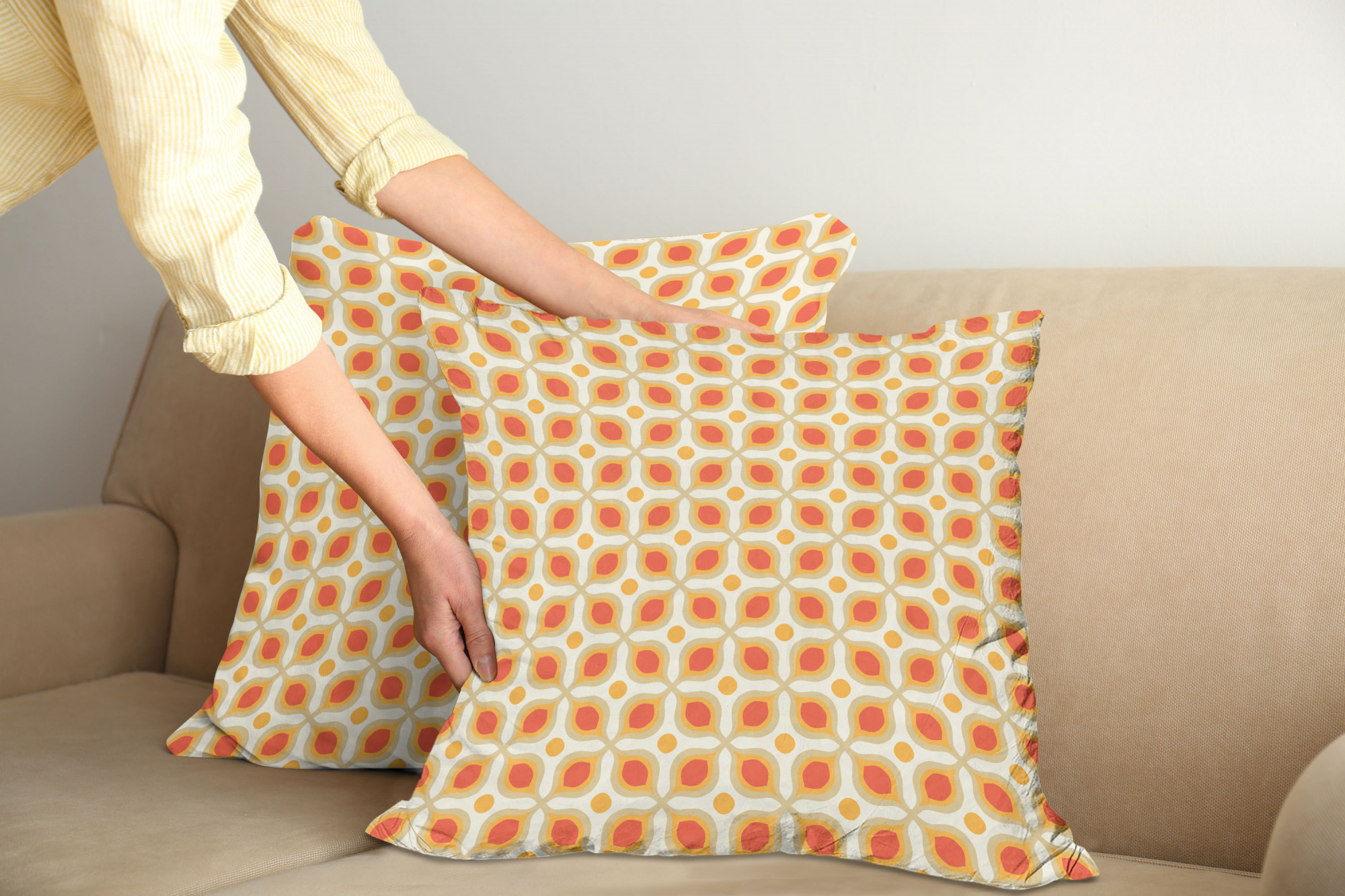 Ambesonne Vintage Elements Cushion Cover Set of 2 for Couch and Bed in 4 Sizes - Picture 8 of 128