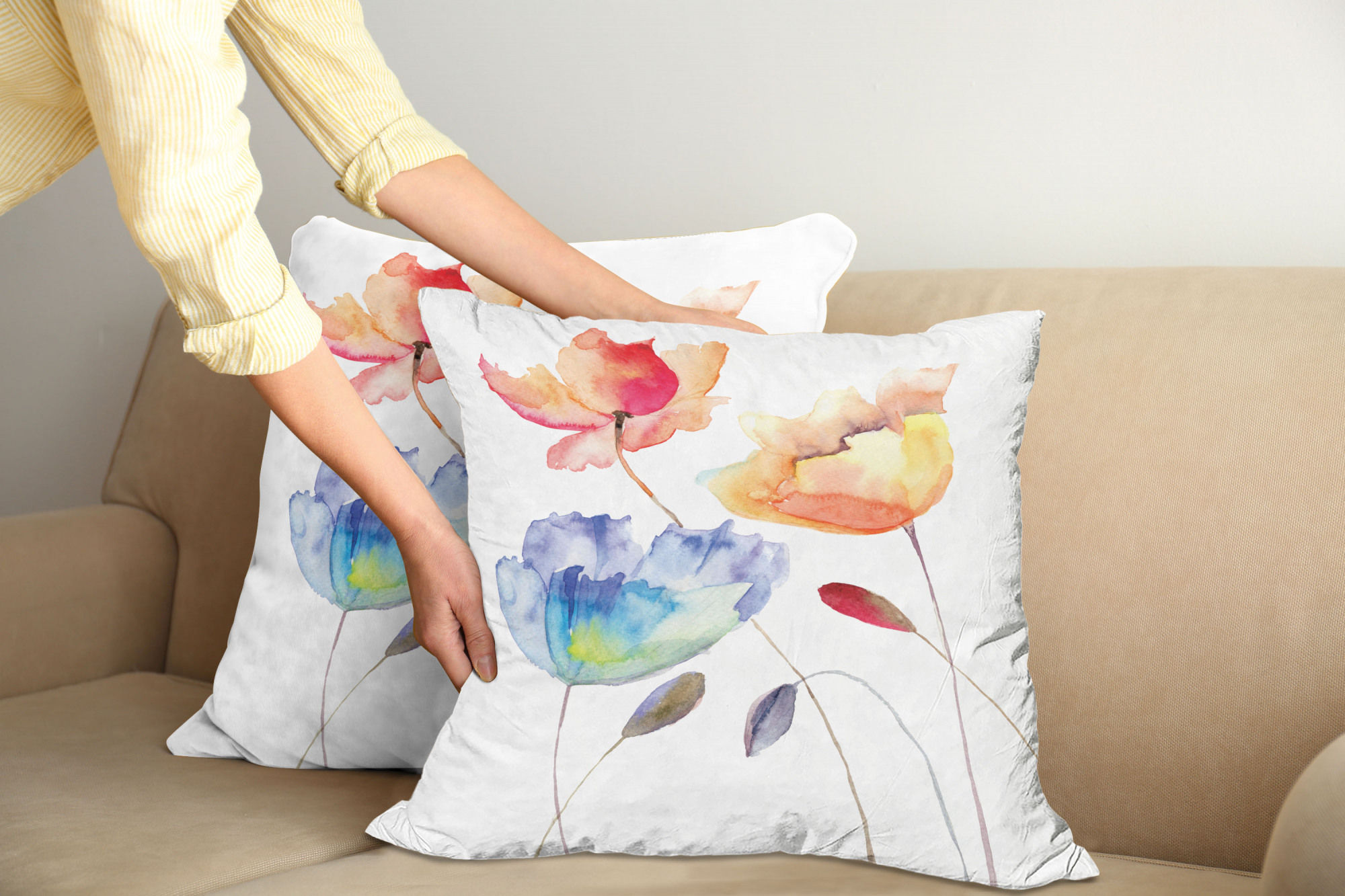 Ambesonne Vintage Elements Cushion Cover Set of 2 for Couch and Bed in 4 Sizes - Picture 85 of 128