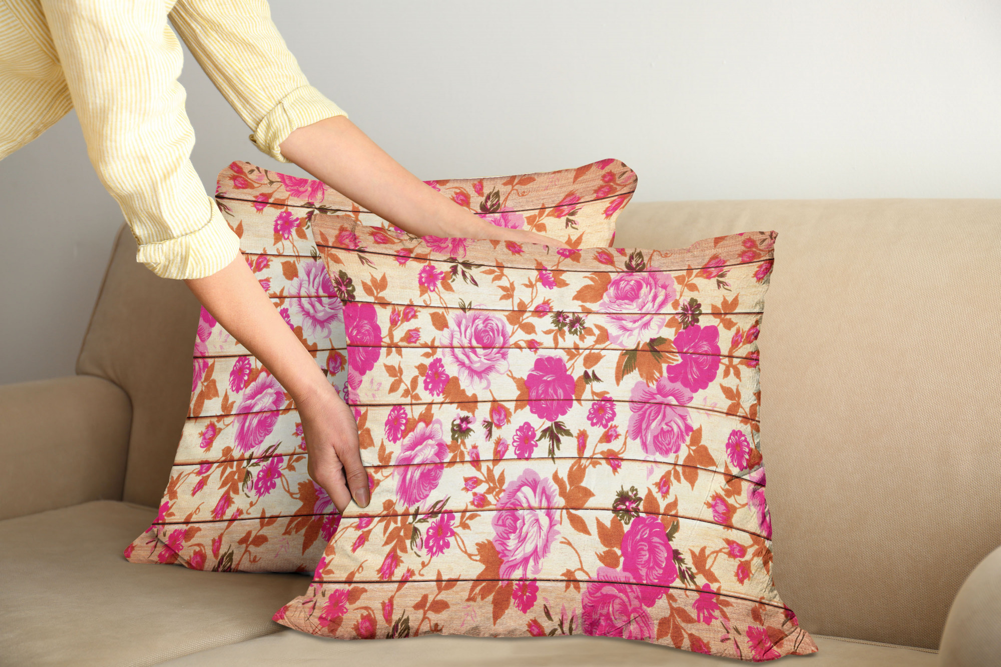 Ambesonne Vintage Elements Cushion Cover Set of 2 for Couch and Bed in 4 Sizes - Picture 117 of 128