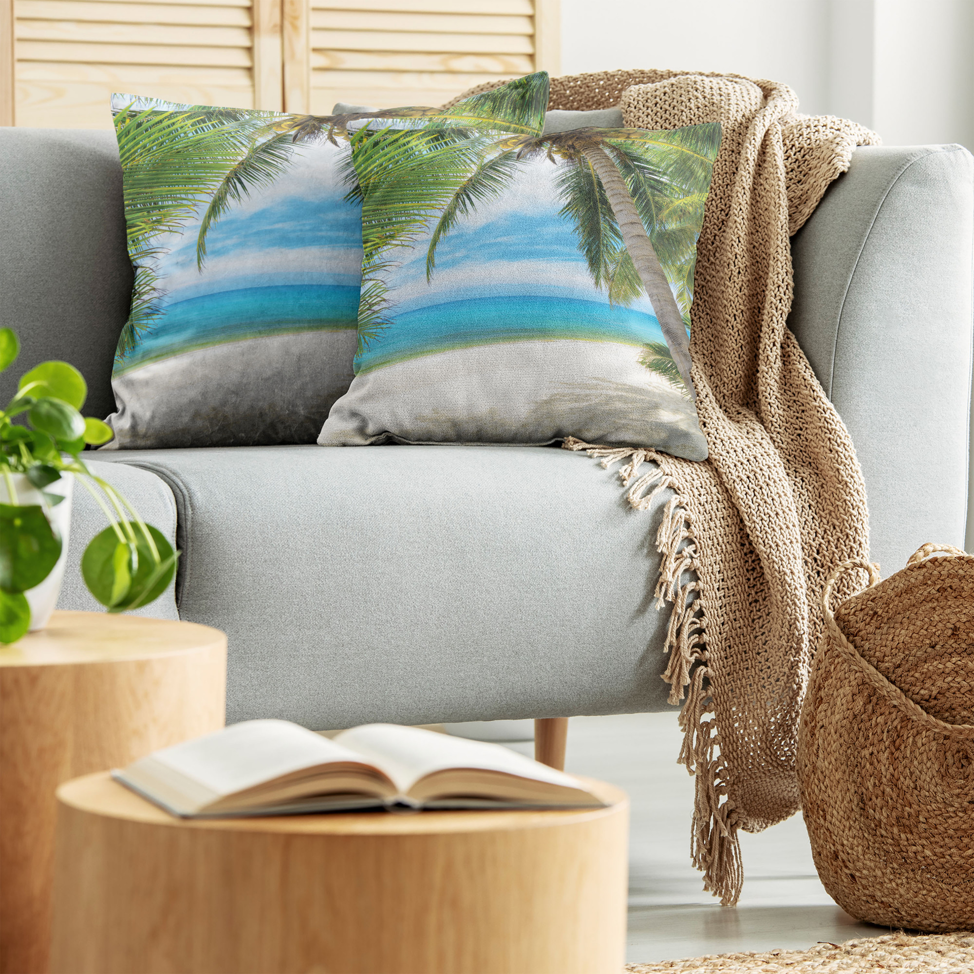 Ambesonne Tree Bloom Cushion Cover Set of 2 for Couch and Bed in 4 Sizes - Picture 169 of 220