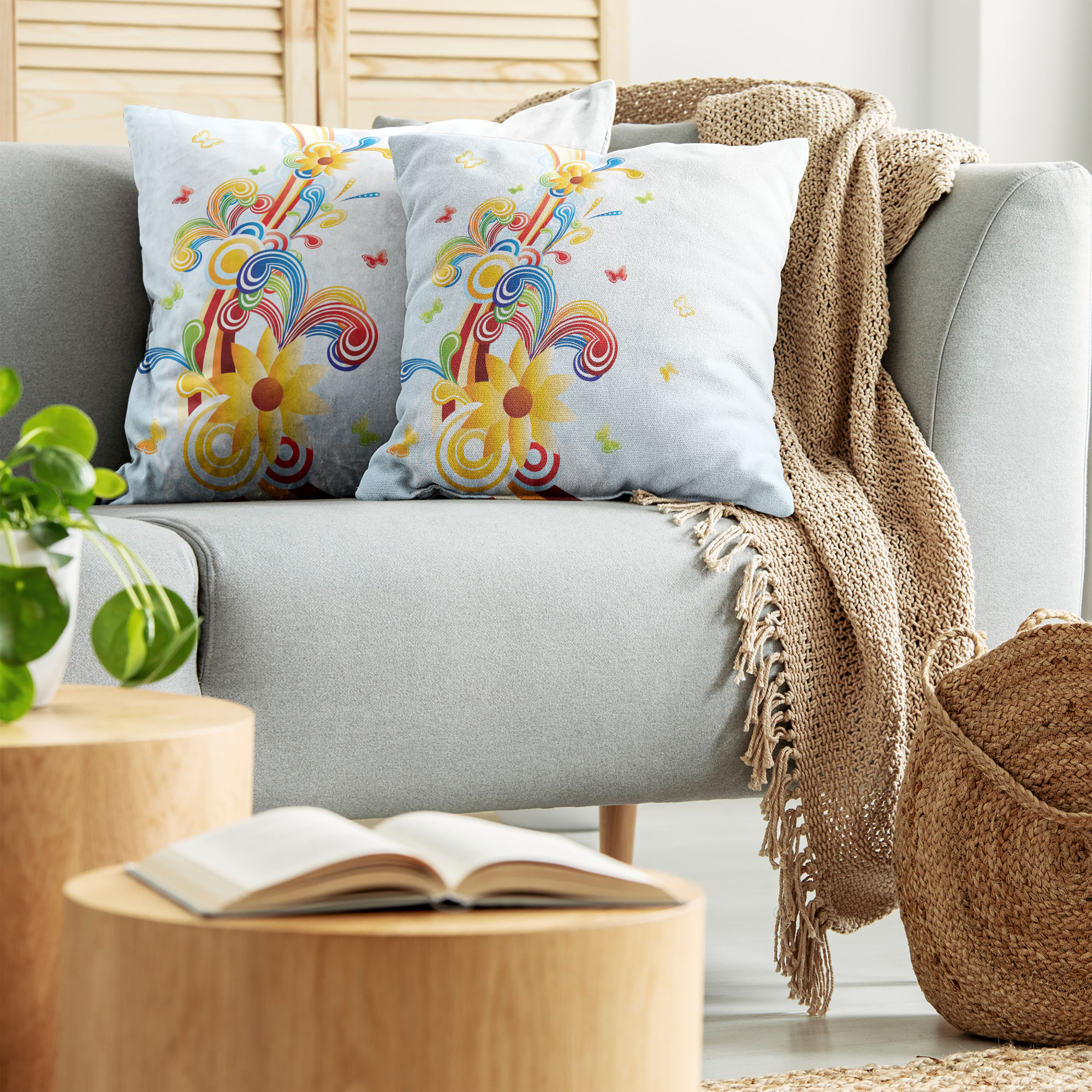 Ambesonne Vintage Elements Cushion Cover Set of 2 for Couch and Bed in 4 Sizes - Picture 55 of 128