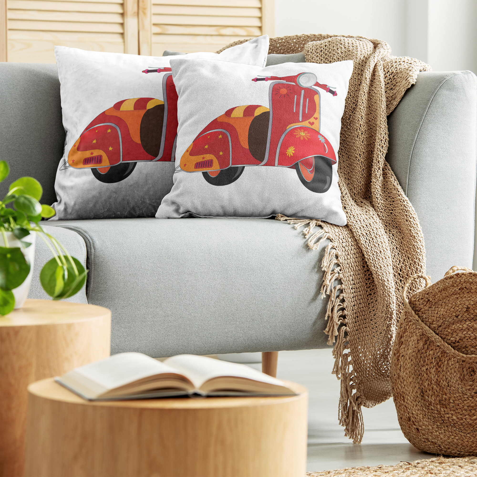 Ambesonne Vintage Elements Cushion Cover Set of 2 for Couch and Bed in 4 Sizes - Picture 68 of 128