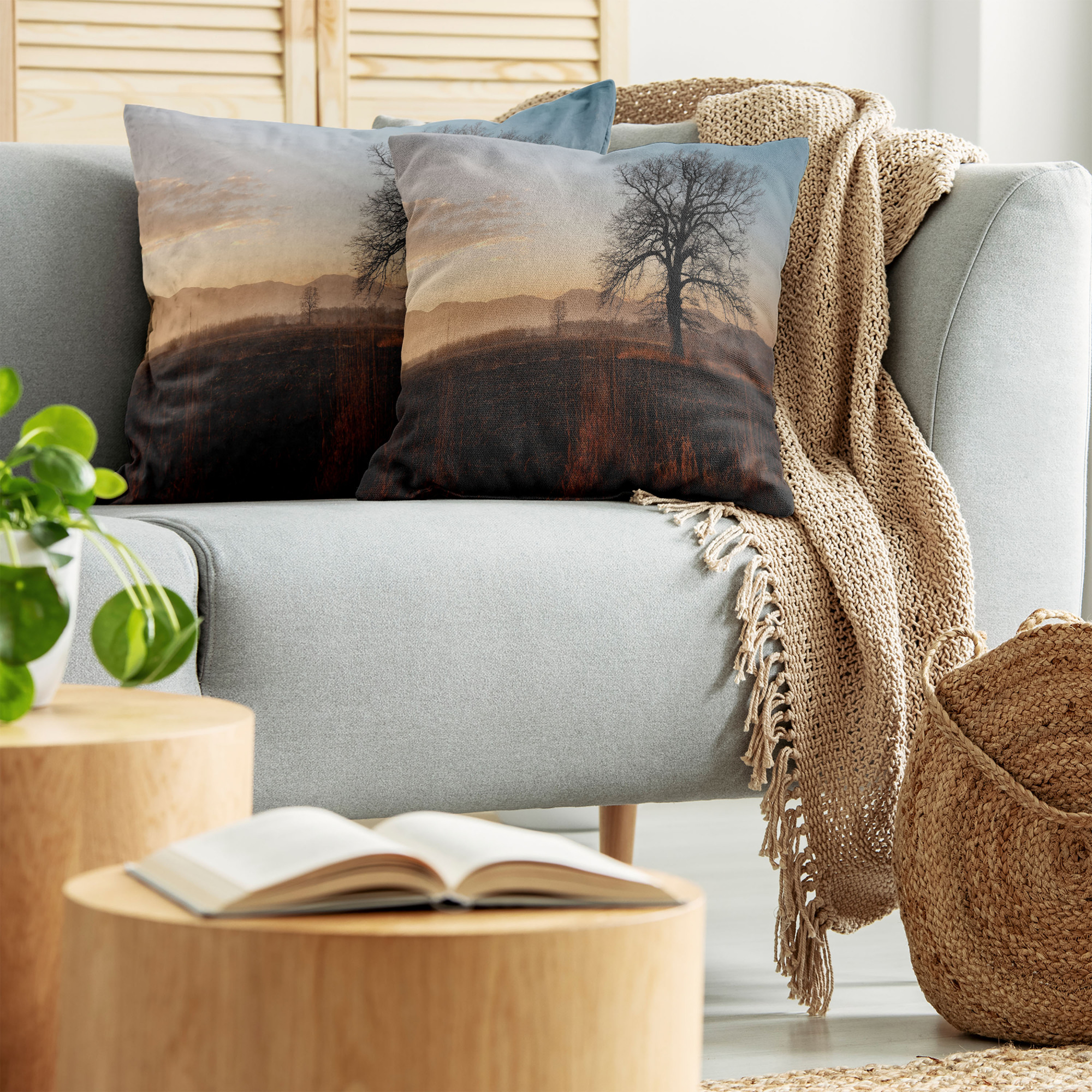 Ambesonne Tree Bloom Cushion Cover Set of 2 for Couch and Bed in 4 Sizes - Picture 33 of 220