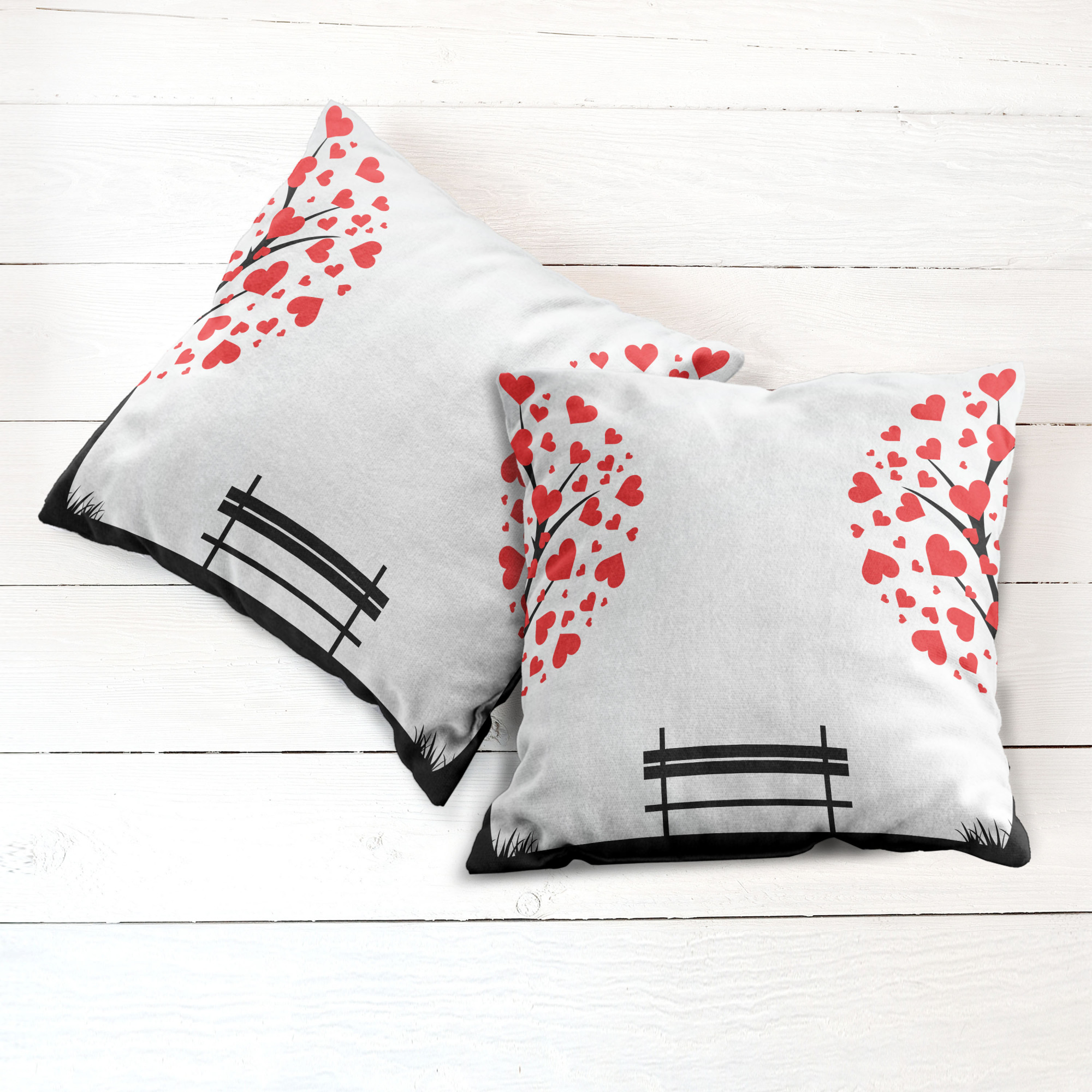 Ambesonne Tree Bloom Cushion Cover Set of 2 for Couch and Bed in 4 Sizes - Picture 72 of 220