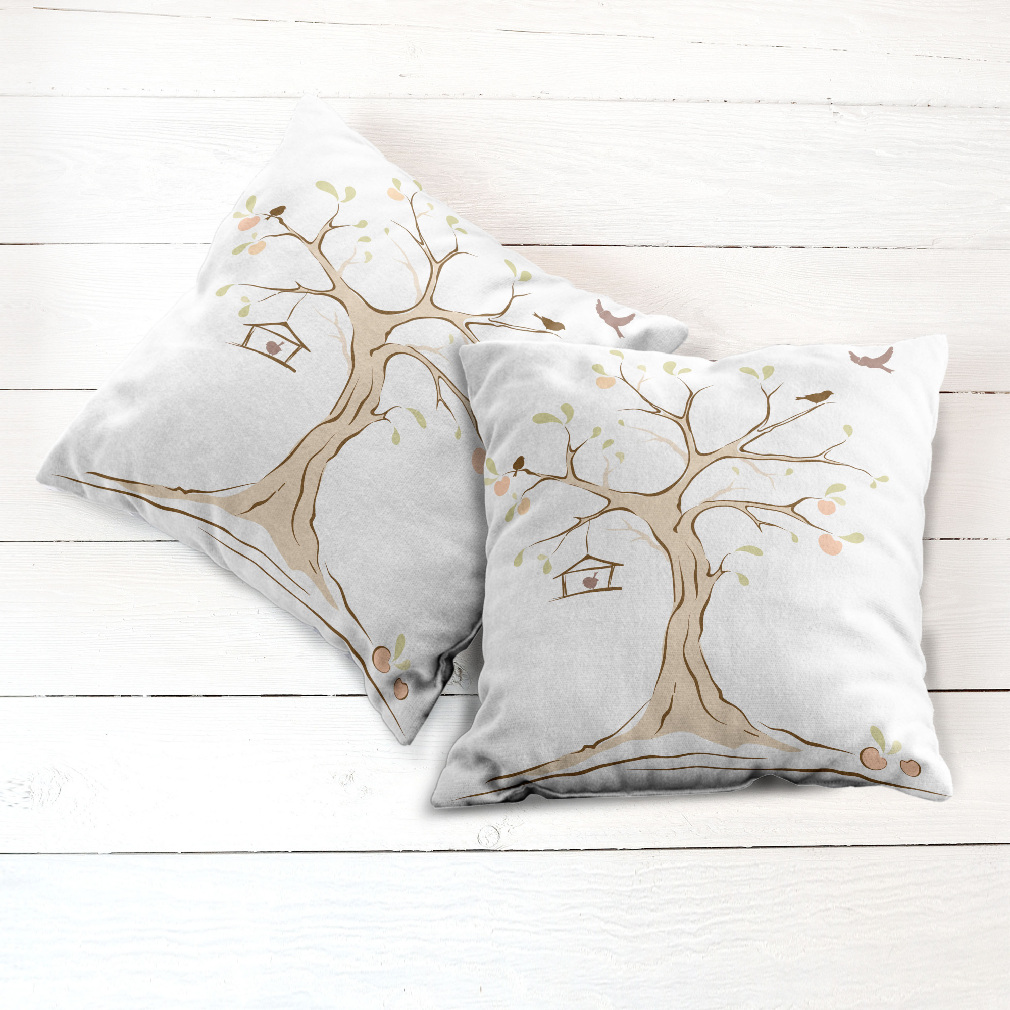 Ambesonne Tree Bloom Cushion Cover Set of 2 for Couch and Bed in 4 Sizes - Picture 8 of 220
