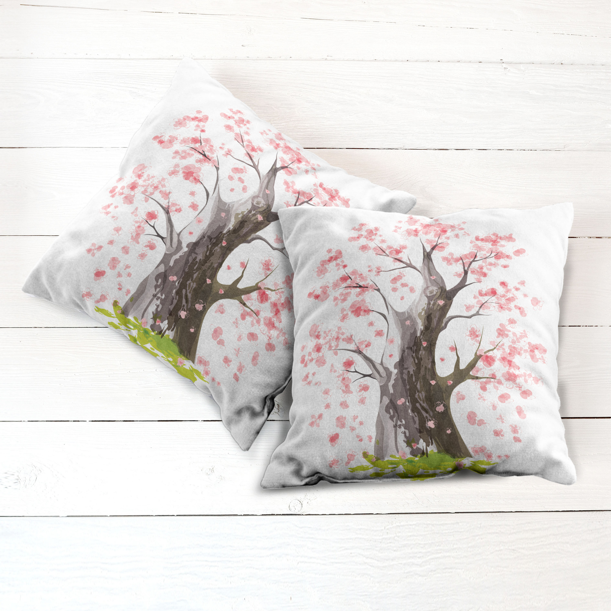 Ambesonne Tree Bloom Cushion Cover Set of 2 for Couch and Bed in 4 Sizes - Picture 17 of 220