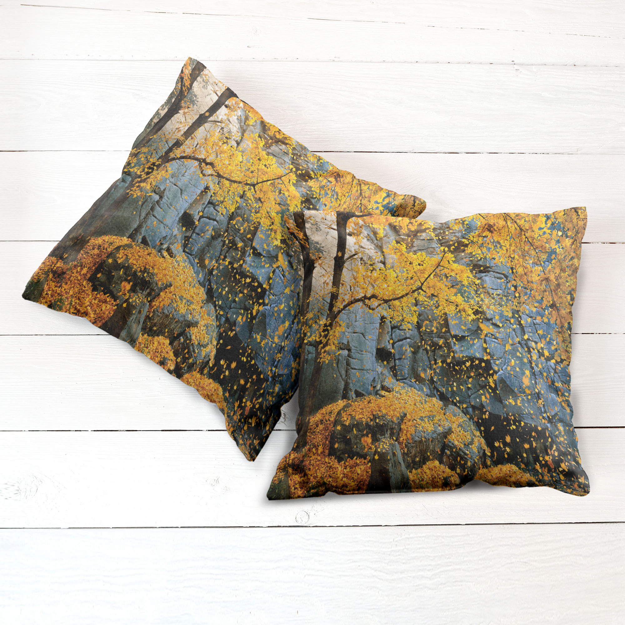 Ambesonne Tree Bloom Cushion Cover Set of 2 for Couch and Bed in 4 Sizes - Picture 93 of 220