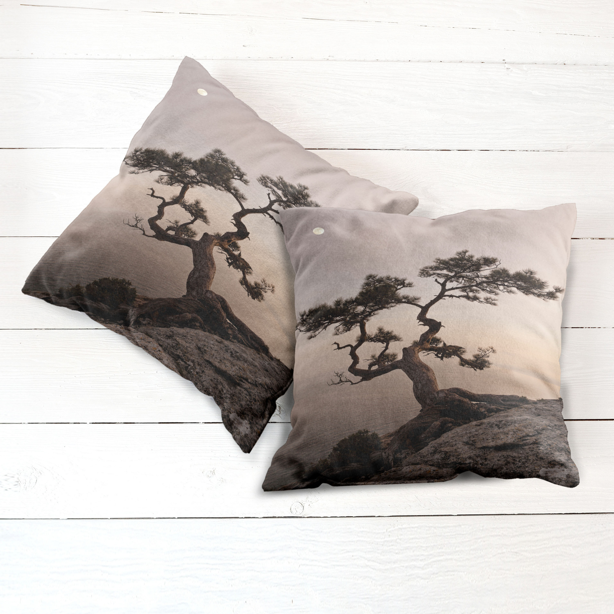 Ambesonne Tree Bloom Cushion Cover Set of 2 for Couch and Bed in 4 Sizes - Picture 88 of 220