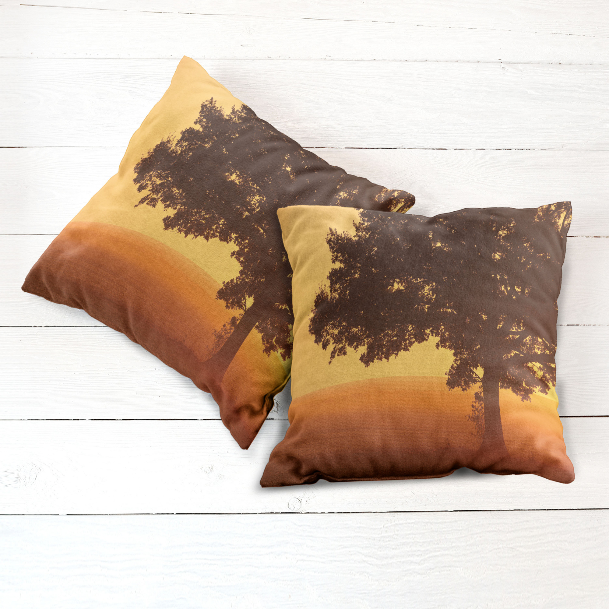 Ambesonne Tree Bloom Cushion Cover Set of 2 for Couch and Bed in 4 Sizes - Picture 38 of 220